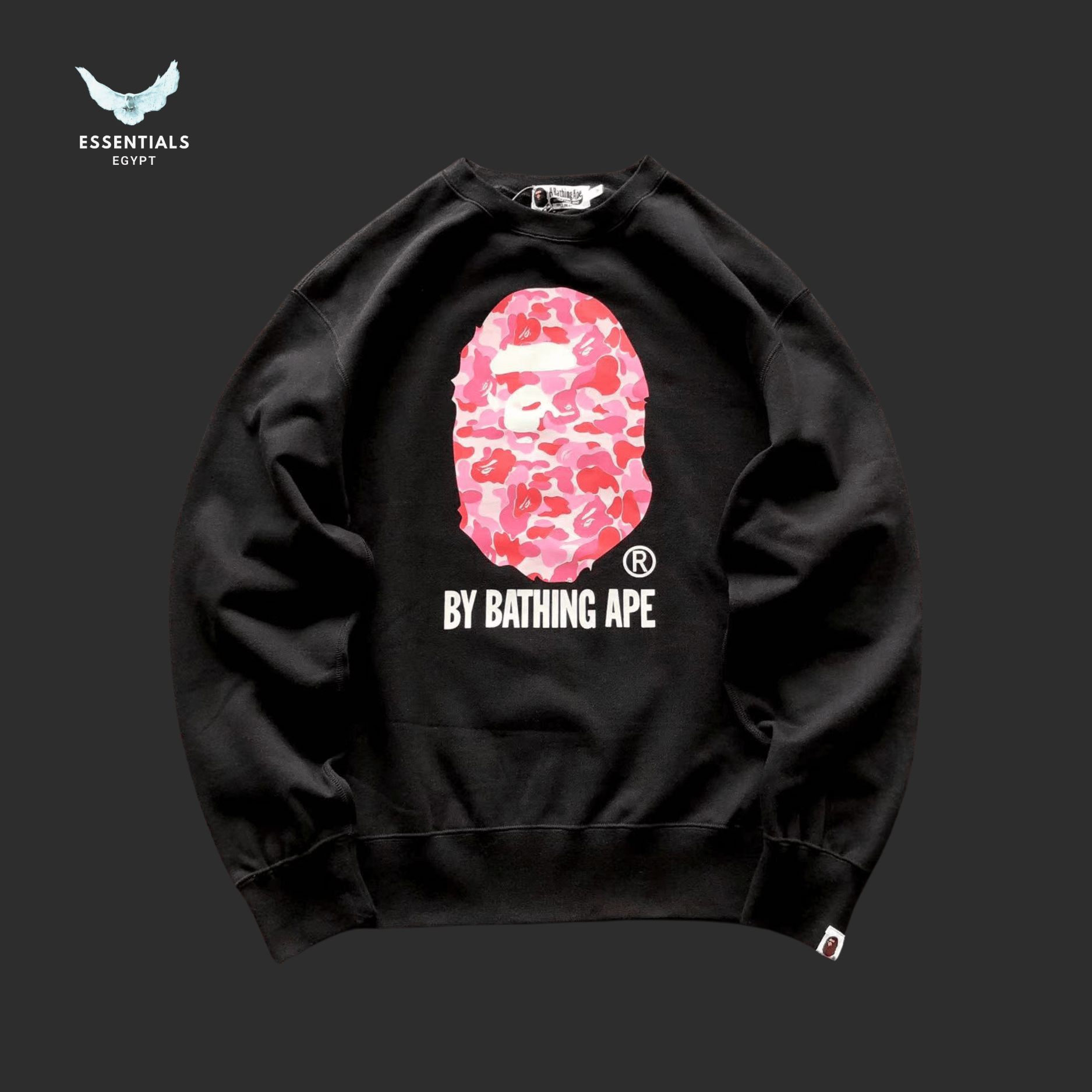 BAPE Sweater – Pink Camo Ape Head - ESSENTIALS EGYPT