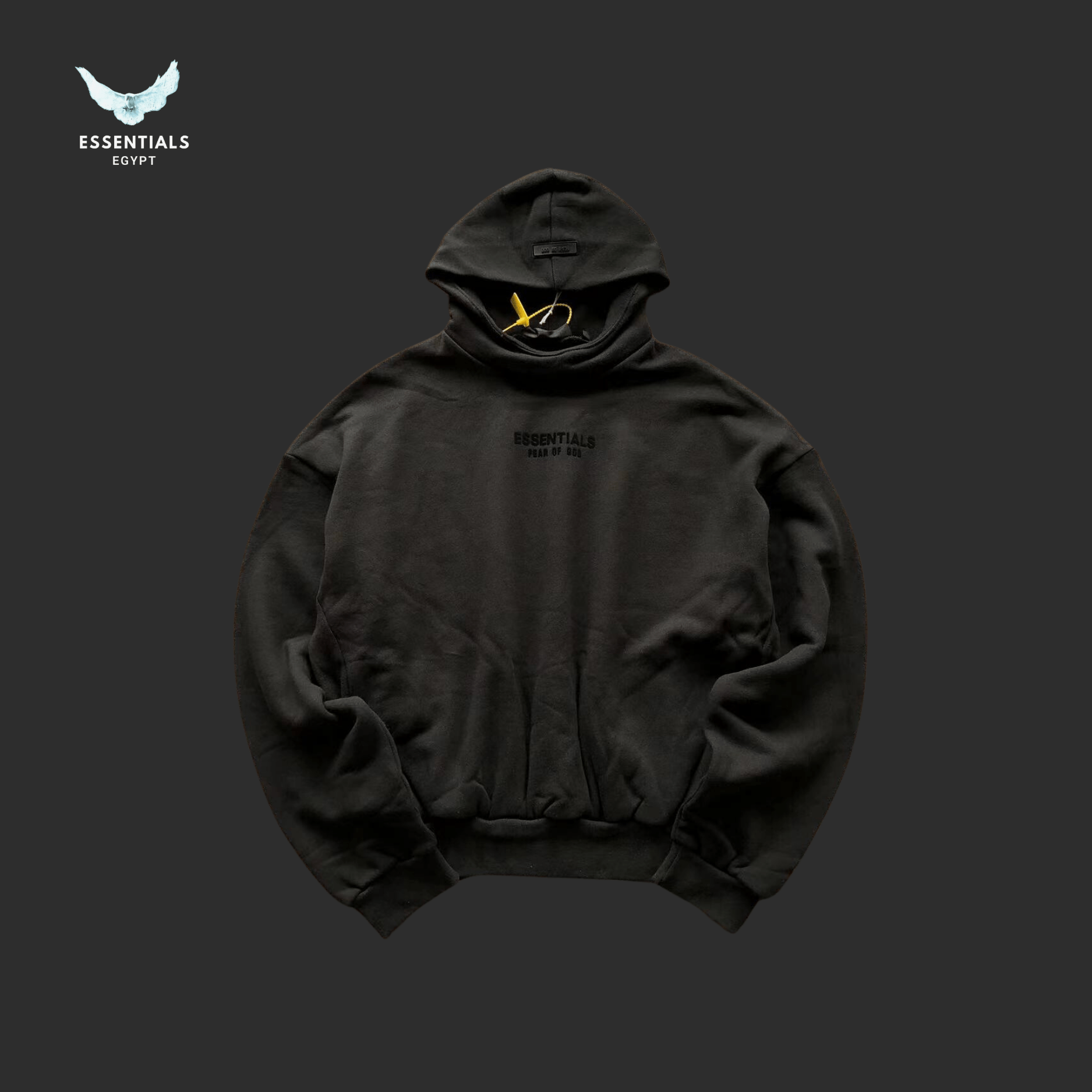 Essentials Hoodie – Contrast Logo - ESSENTIALS EGYPT