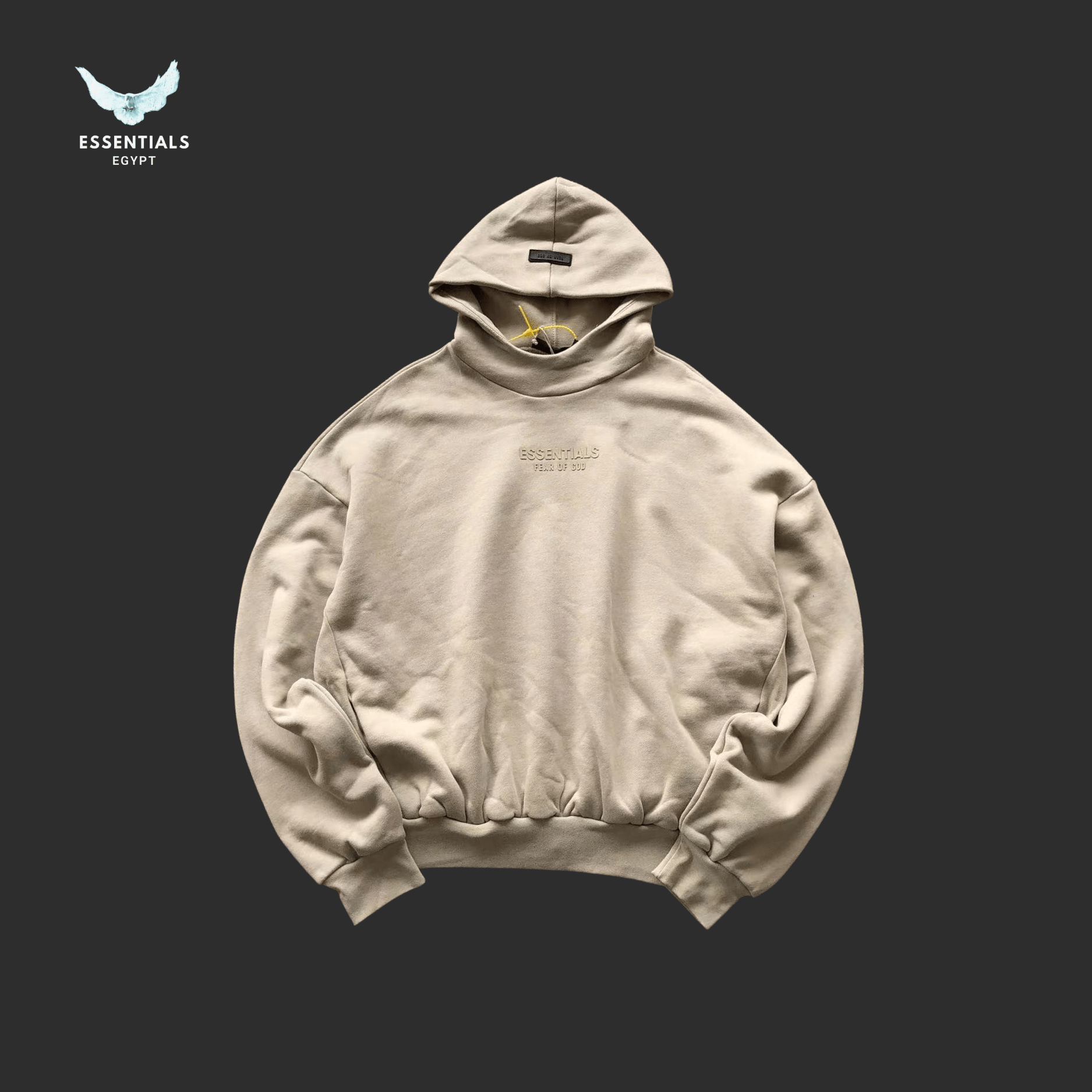 Essentials Hoodie – Contrast Logo - ESSENTIALS EGYPT