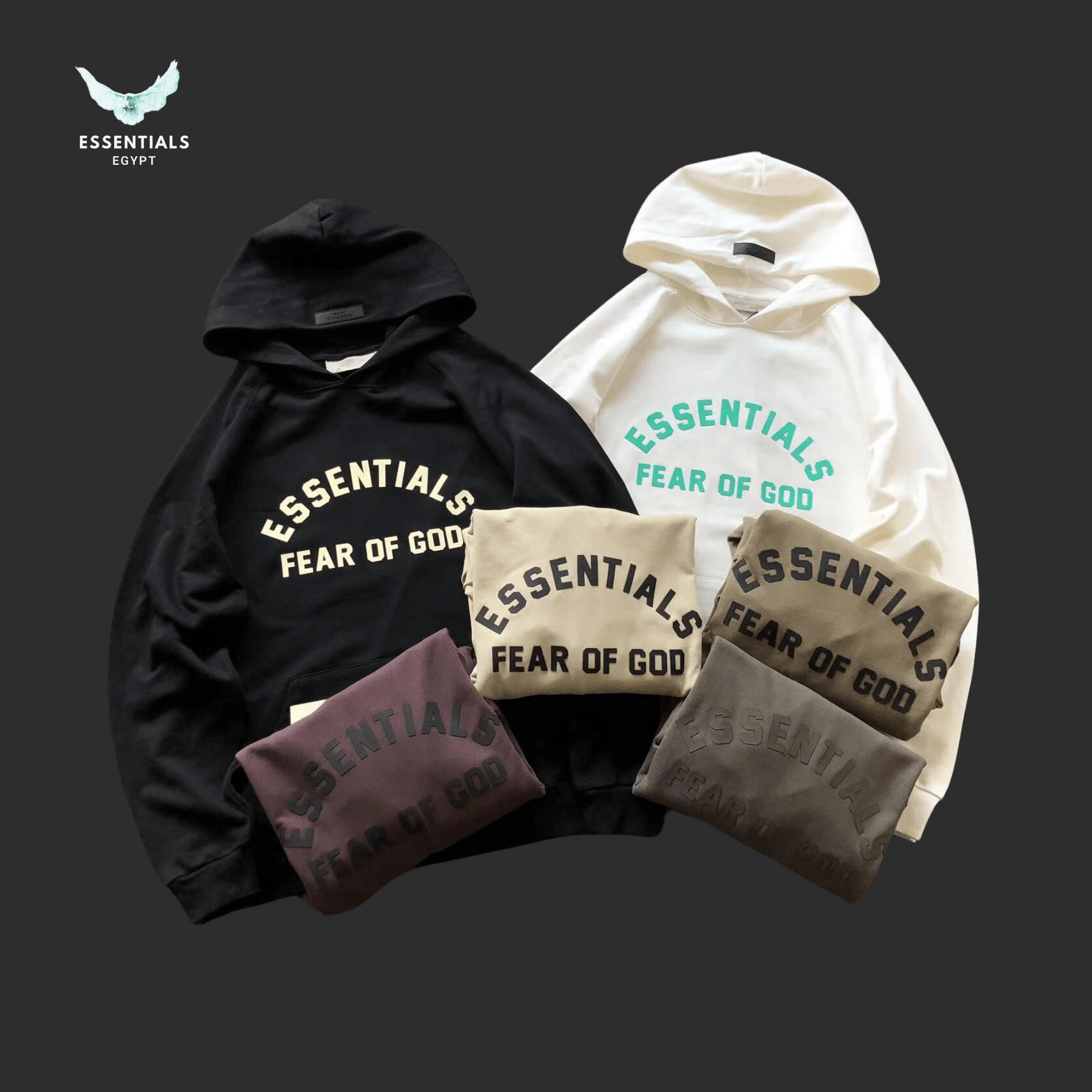 Essentials Fear of God Hoodie – Front Logo Bold - ESSENTIALS EGYPT