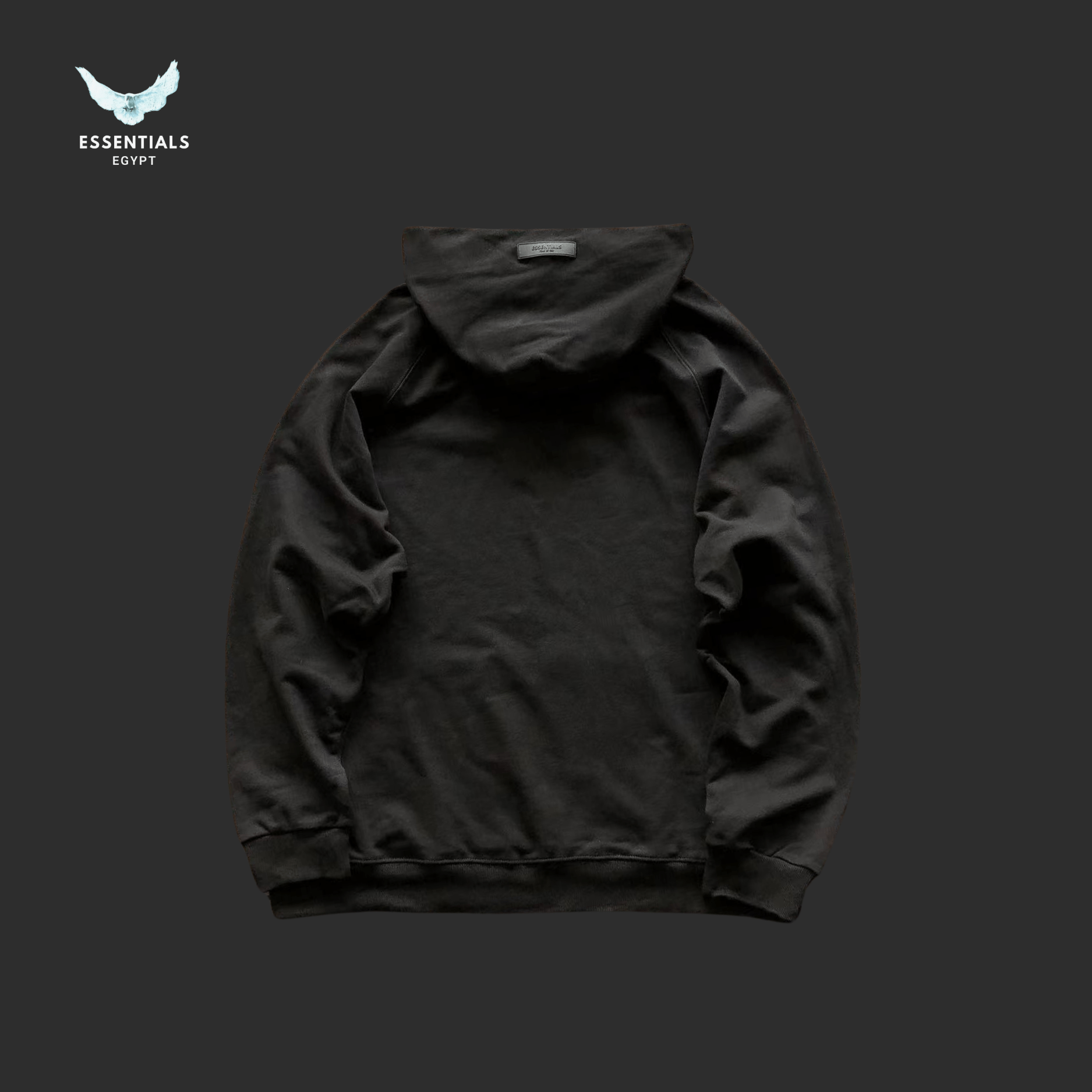 Essentials Hoodie – Cream & Black Series - ESSENTIALS EGYPT