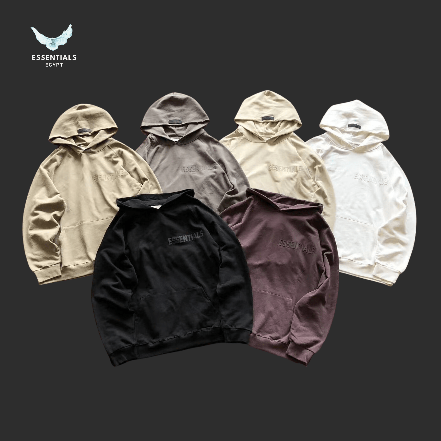 Essentials Fear of God Hoodie – Mixed Tone Drop - ESSENTIALS EGYPT