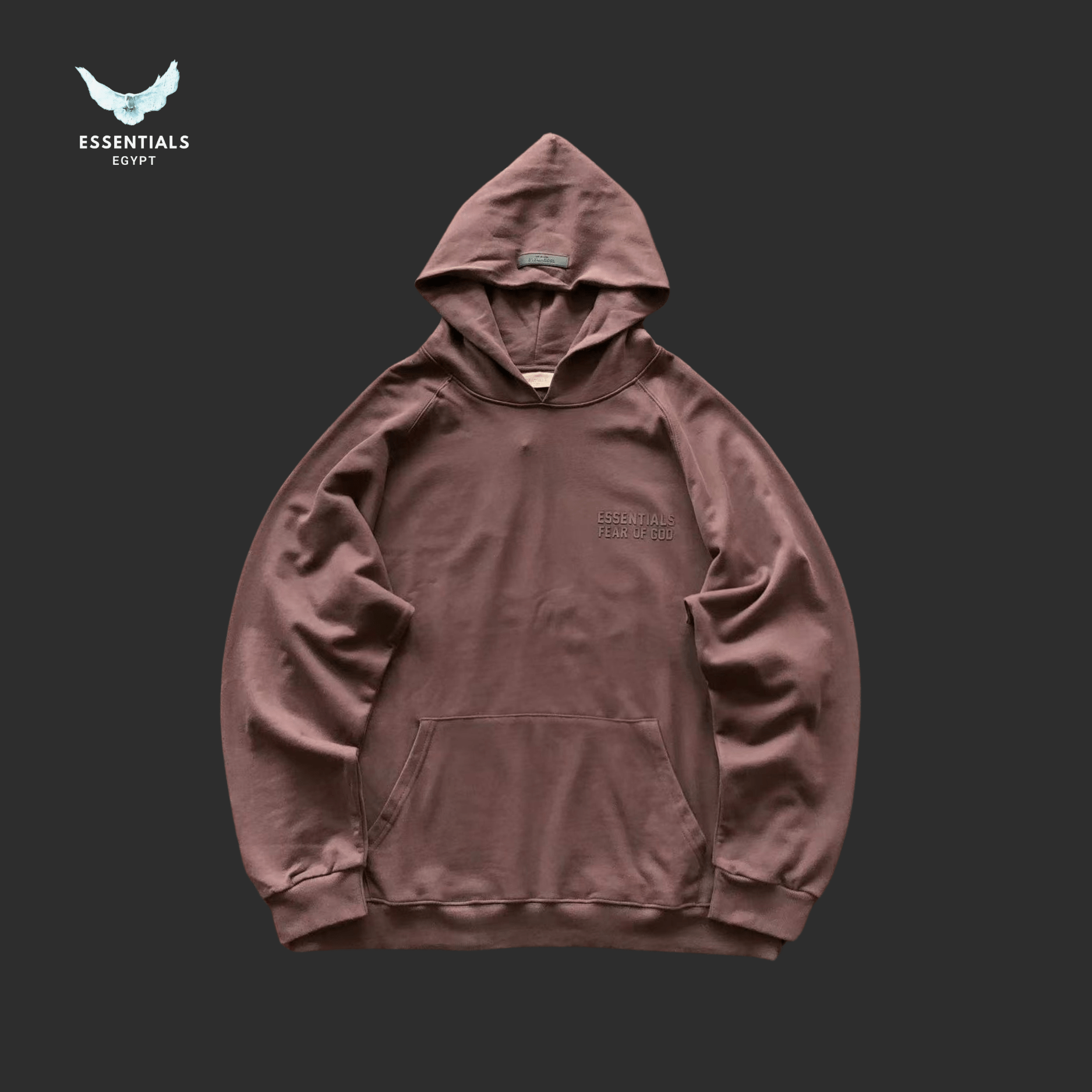 Essentials Hoodie – Logo Panel Edition - ESSENTIALS EGYPT