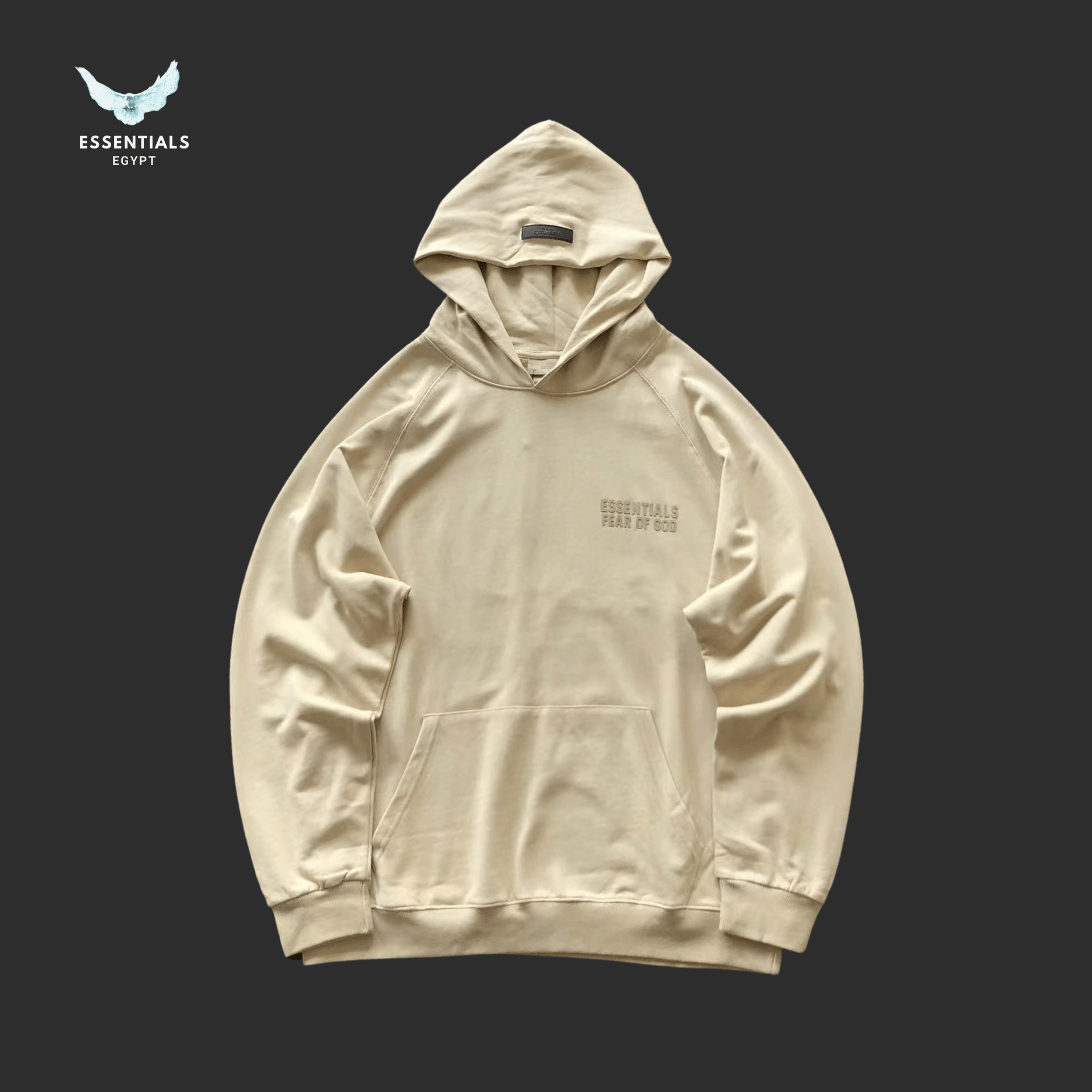 Essentials Hoodie – Logo Panel Edition - ESSENTIALS EGYPT