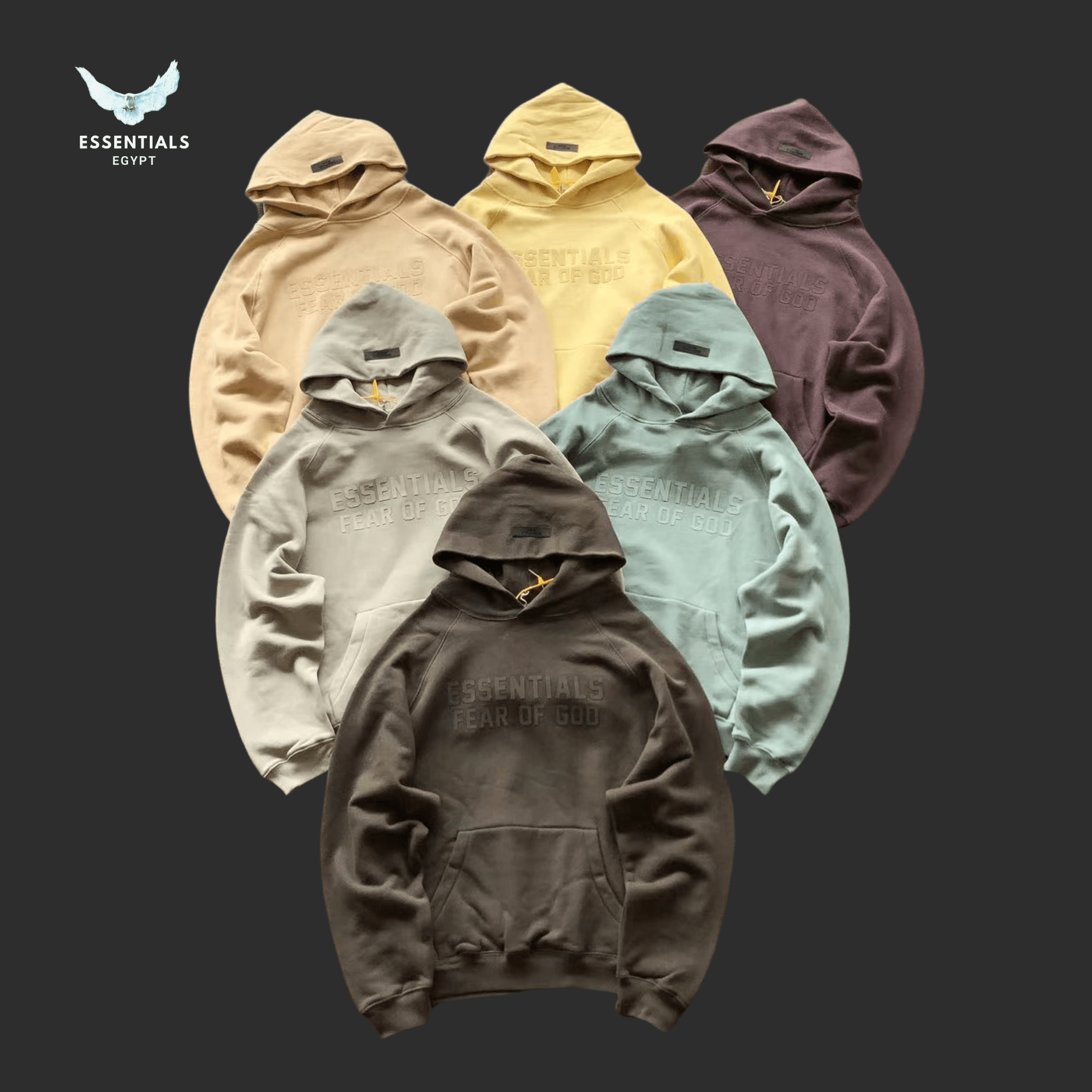 Essentials Hoodie – Seasonal Pop Colors - ESSENTIALS EGYPT