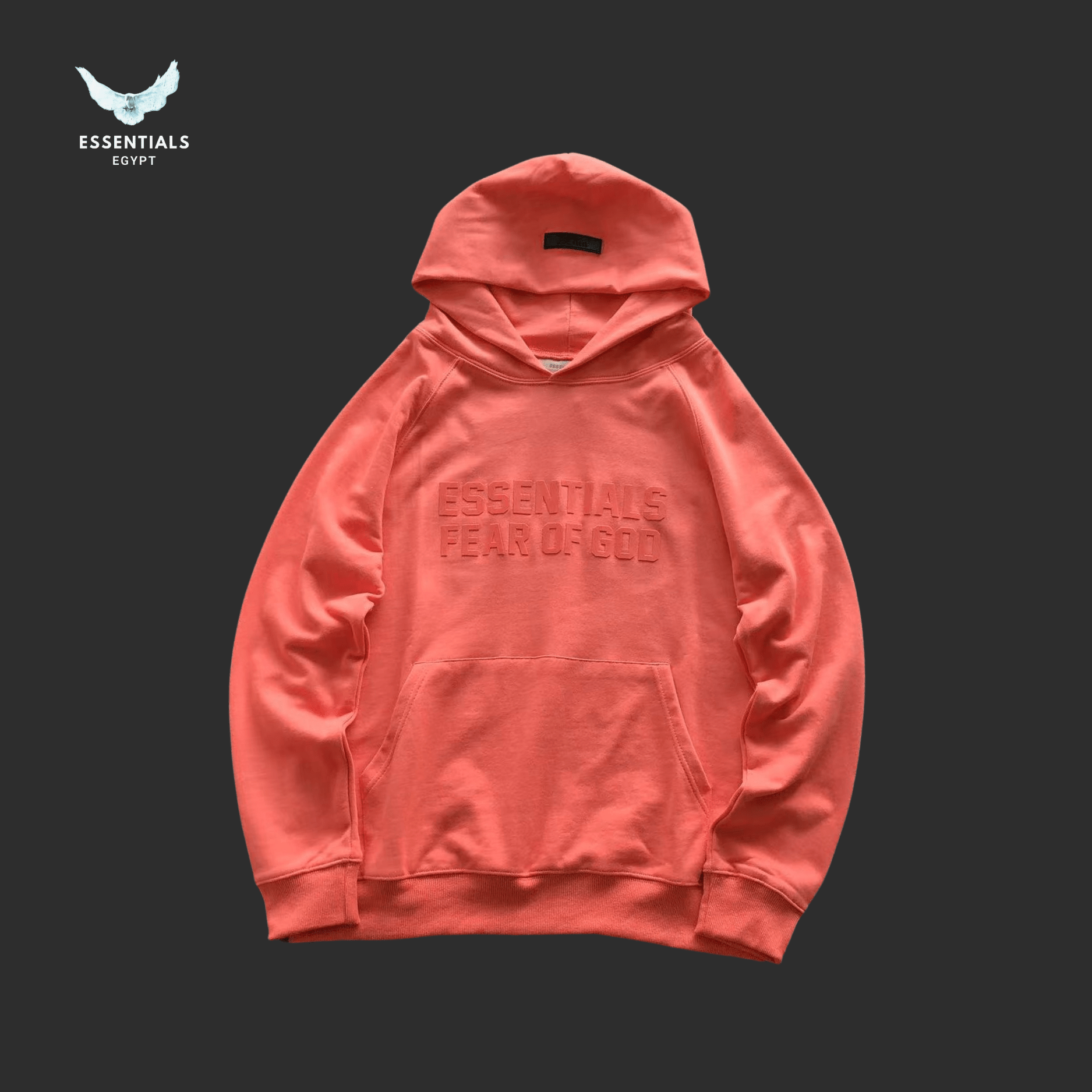 Essentials Hoodie – Two - Tone Logo Print - ESSENTIALS EGYPT