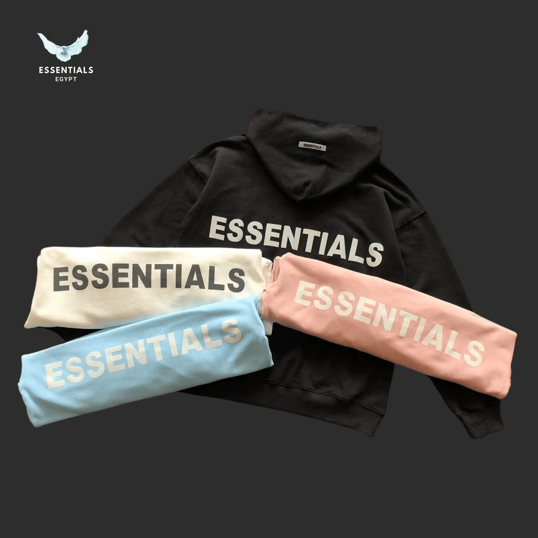 Essentials Hoodie – Pastel Logo Series - ESSENTIALS EGYPT