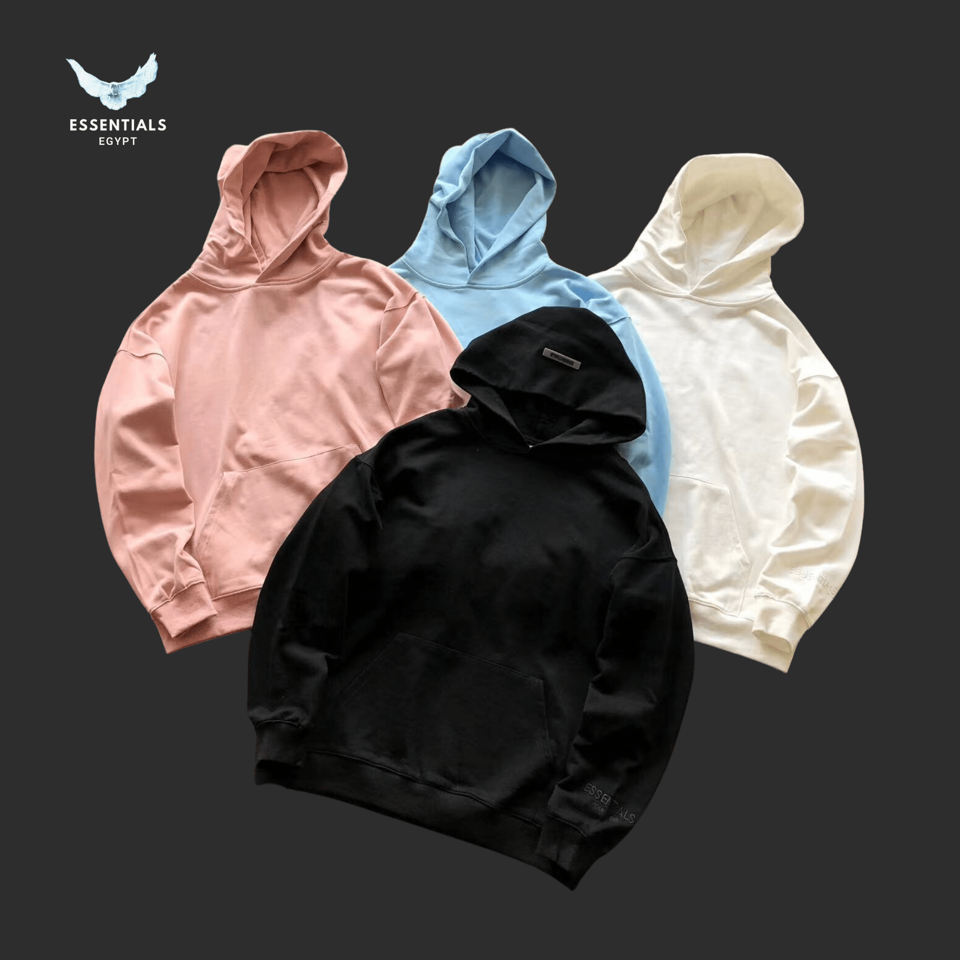 Essentials Hoodie – Pastel Logo Series - ESSENTIALS EGYPT
