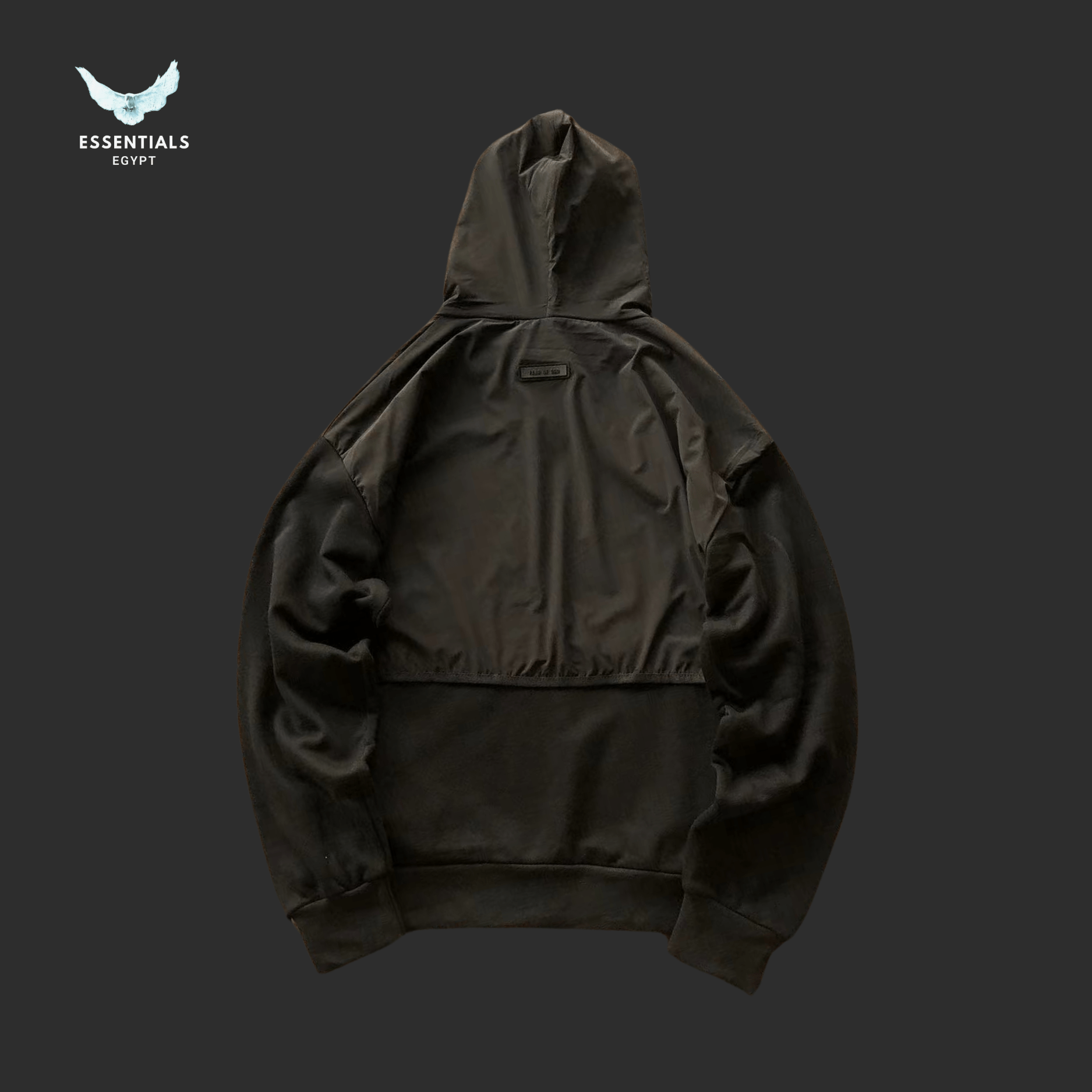 Essentials Hoodie – Contrast Patch Logo - ESSENTIALS EGYPT