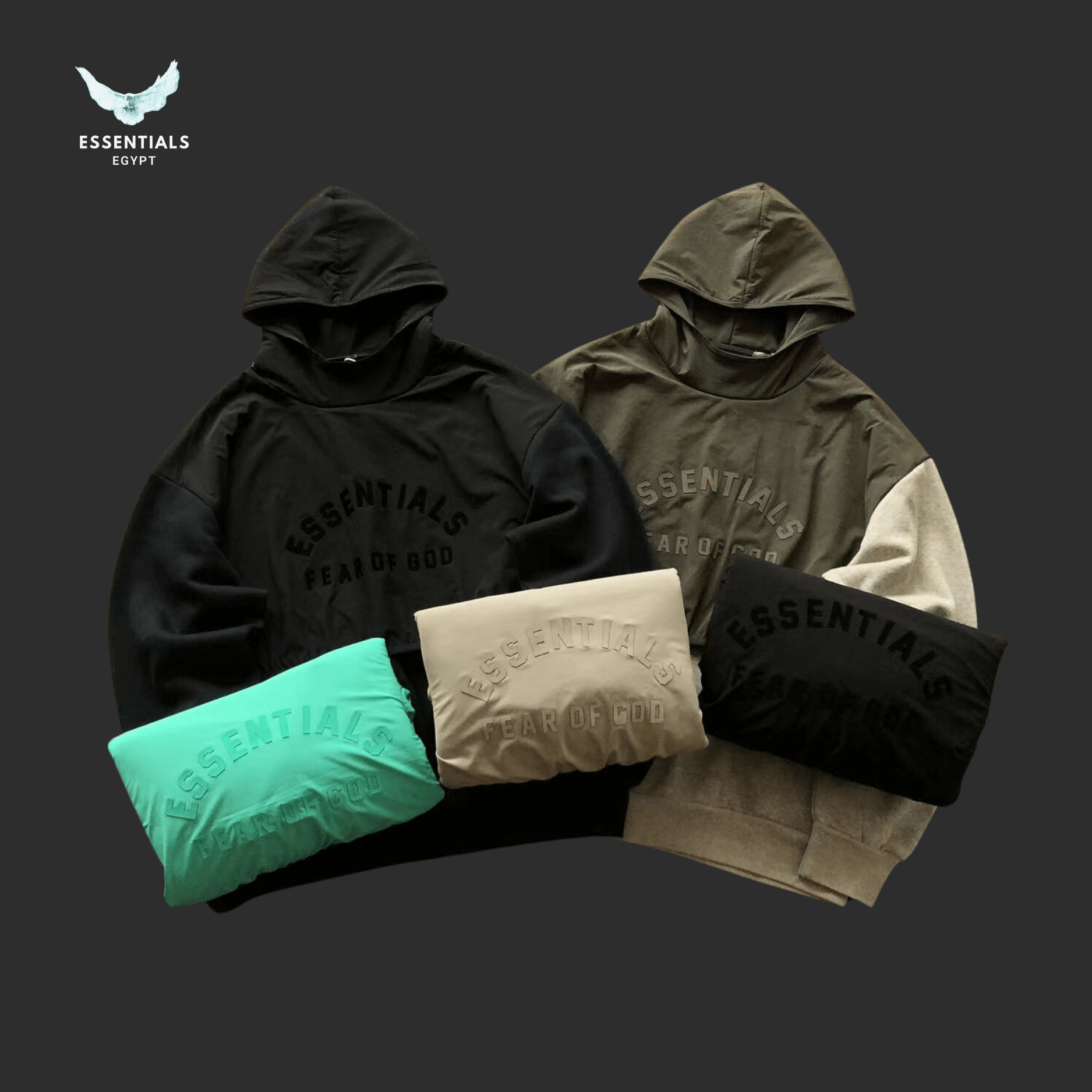Essentials Hoodie – Minimal Front Logo - ESSENTIALS EGYPT