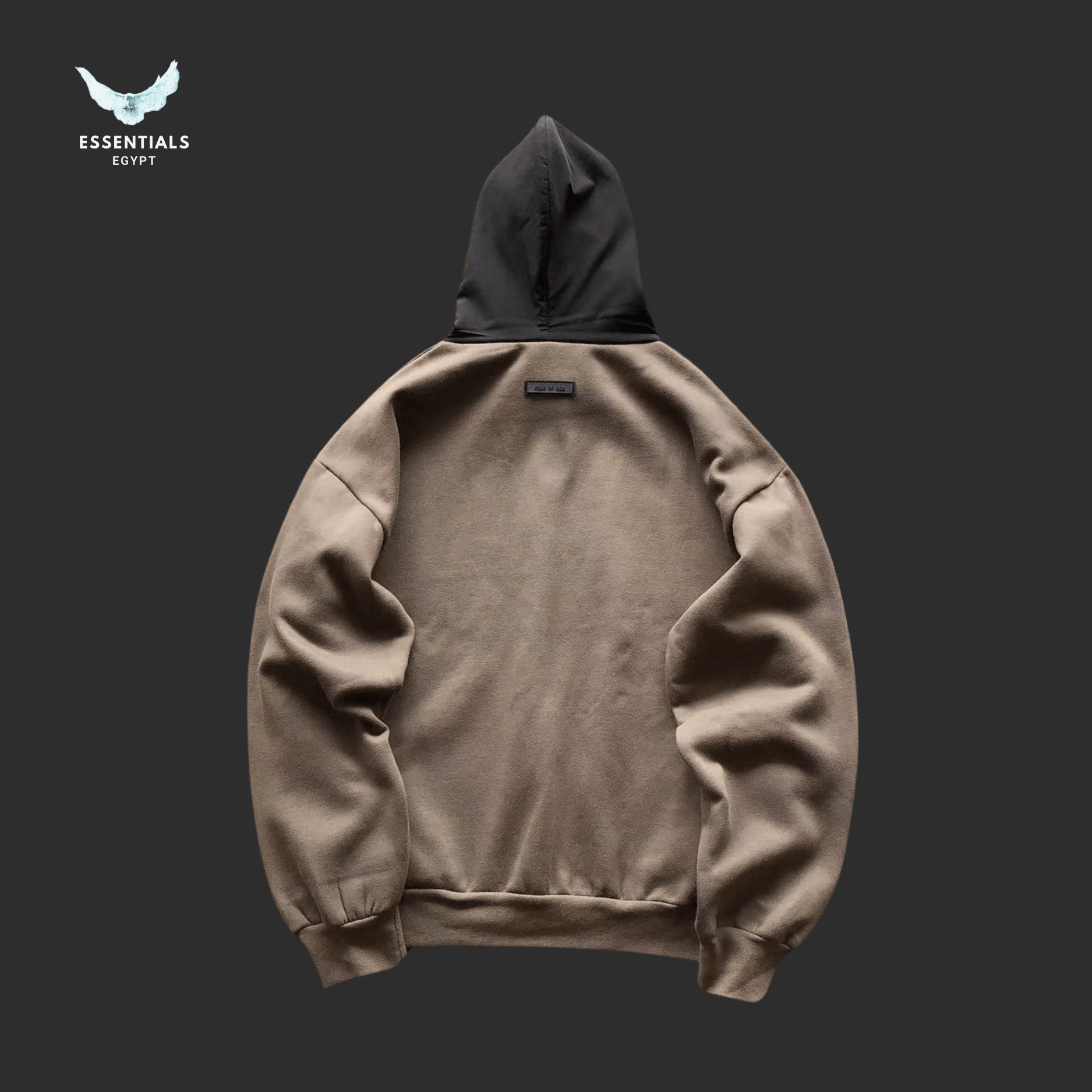 Essentials Hoodie – Neutral Logo Drop - ESSENTIALS EGYPT