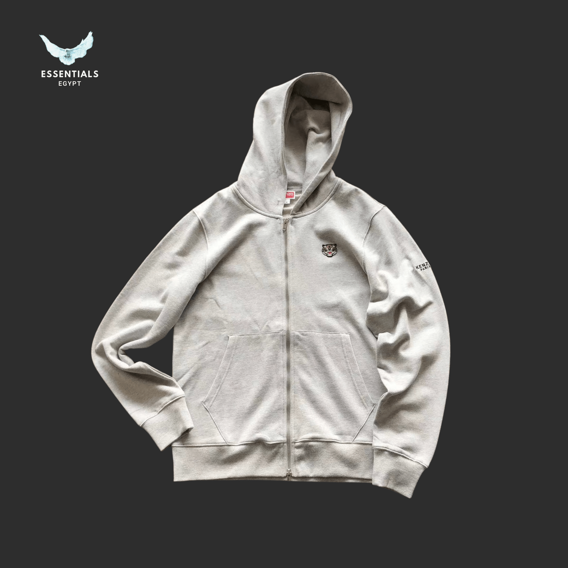 Kenzo Hoodie – Two - Tone with Mini Patch - ESSENTIALS EGYPT