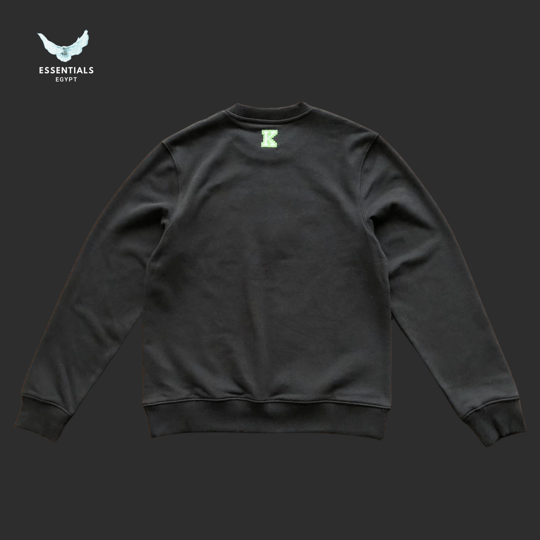 Kenzo Flame Logo Embroidered Sweater – Black - ESSENTIALS EGYPT