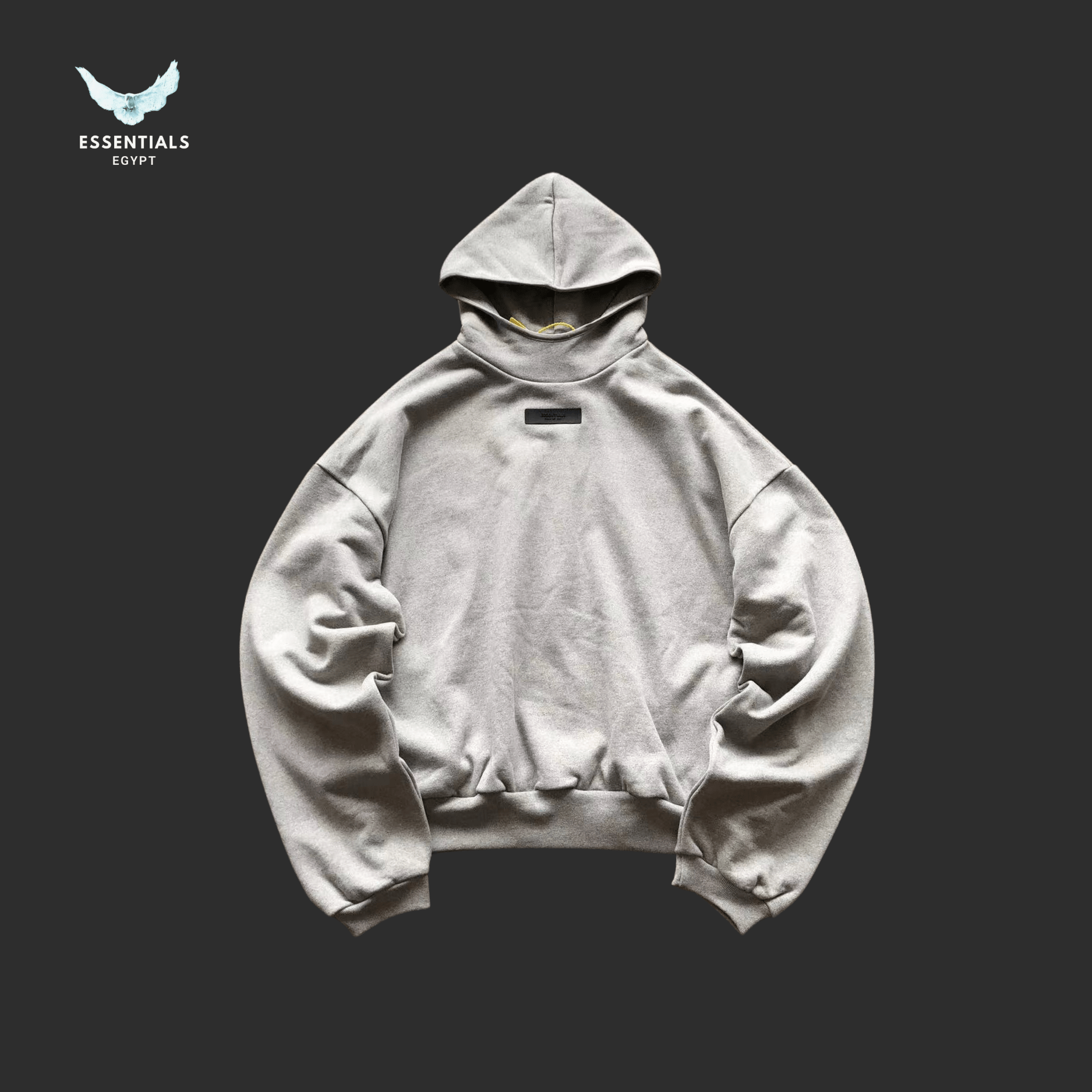 Essentials Hoodie – Contrast Logo Drop - ESSENTIALS EGYPT