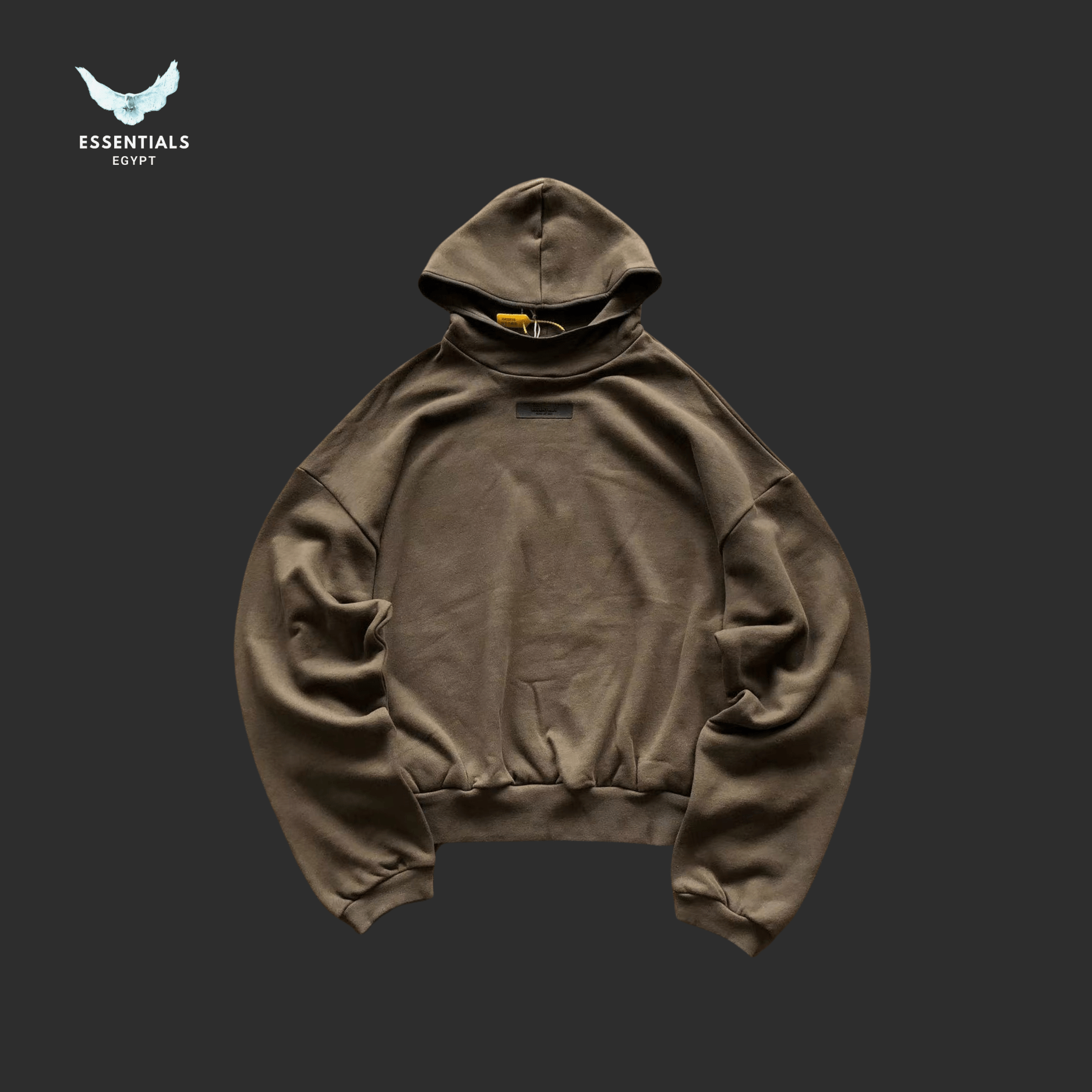 Essentials Hoodie – Contrast Logo Drop - ESSENTIALS EGYPT