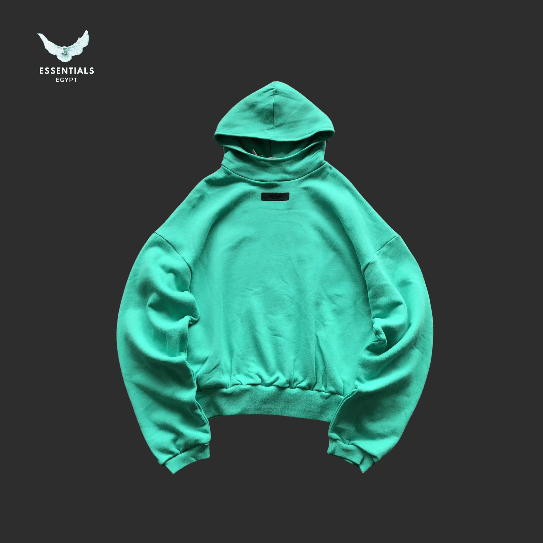 Essentials Hoodie – Contrast Logo Drop - ESSENTIALS EGYPT