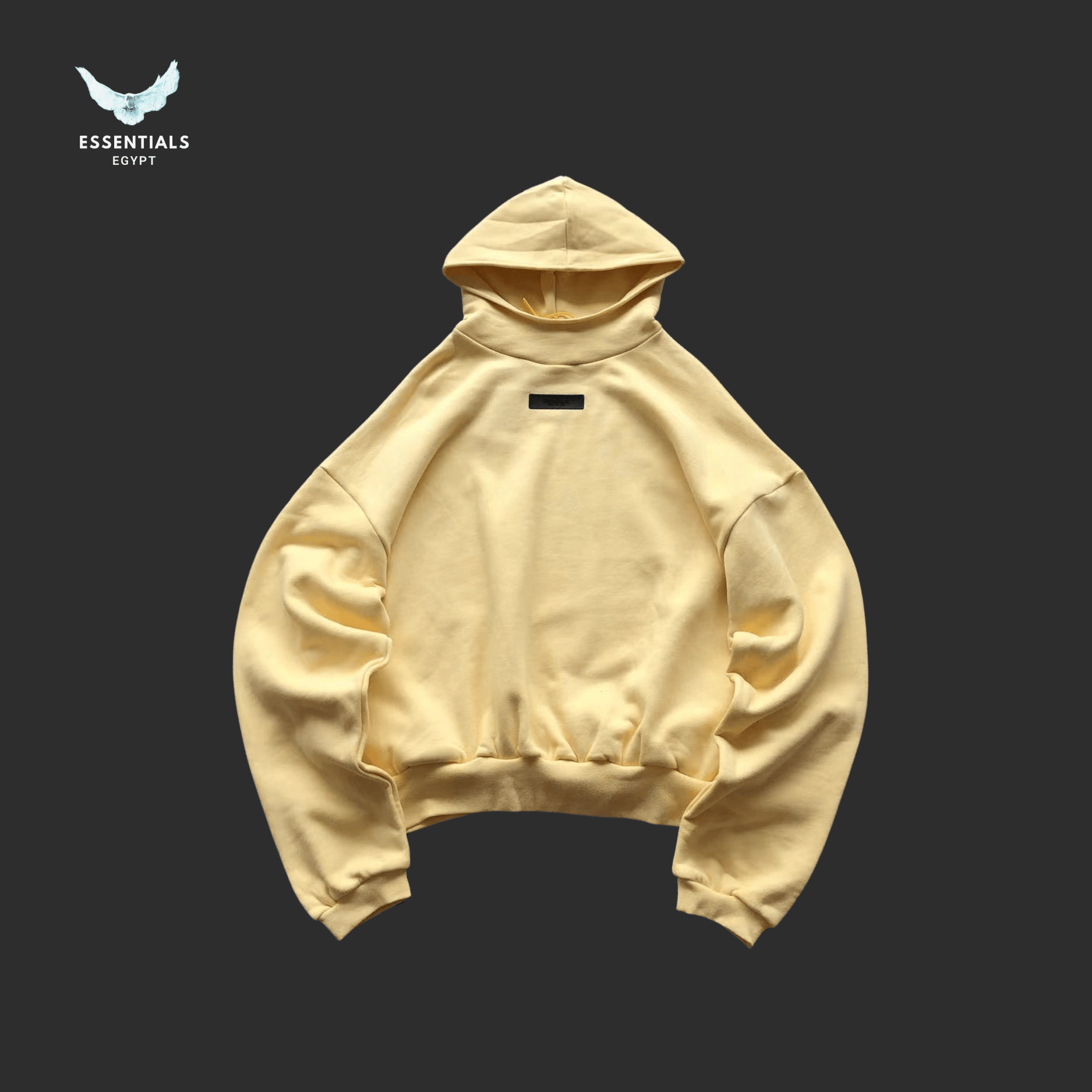 Essentials Hoodie – Contrast Logo Drop - ESSENTIALS EGYPT