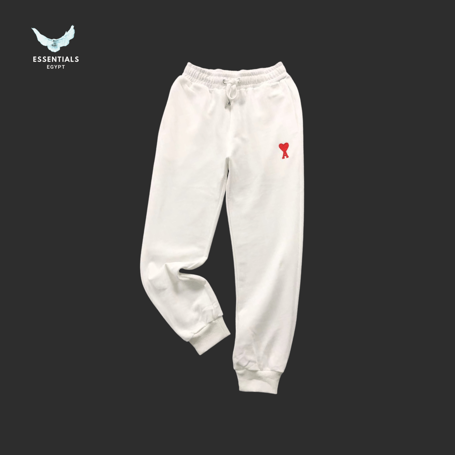 AMI Paris Sweatpants – Tapered Fit - ESSENTIALS EGYPT