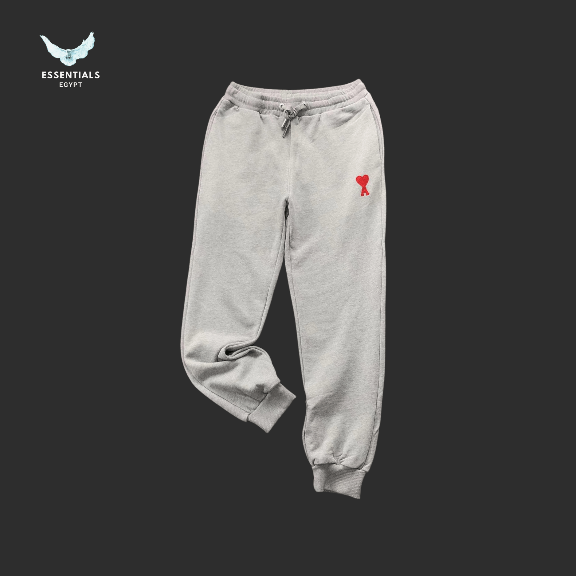 AMI Paris Sweatpants – Tapered Fit - ESSENTIALS EGYPT