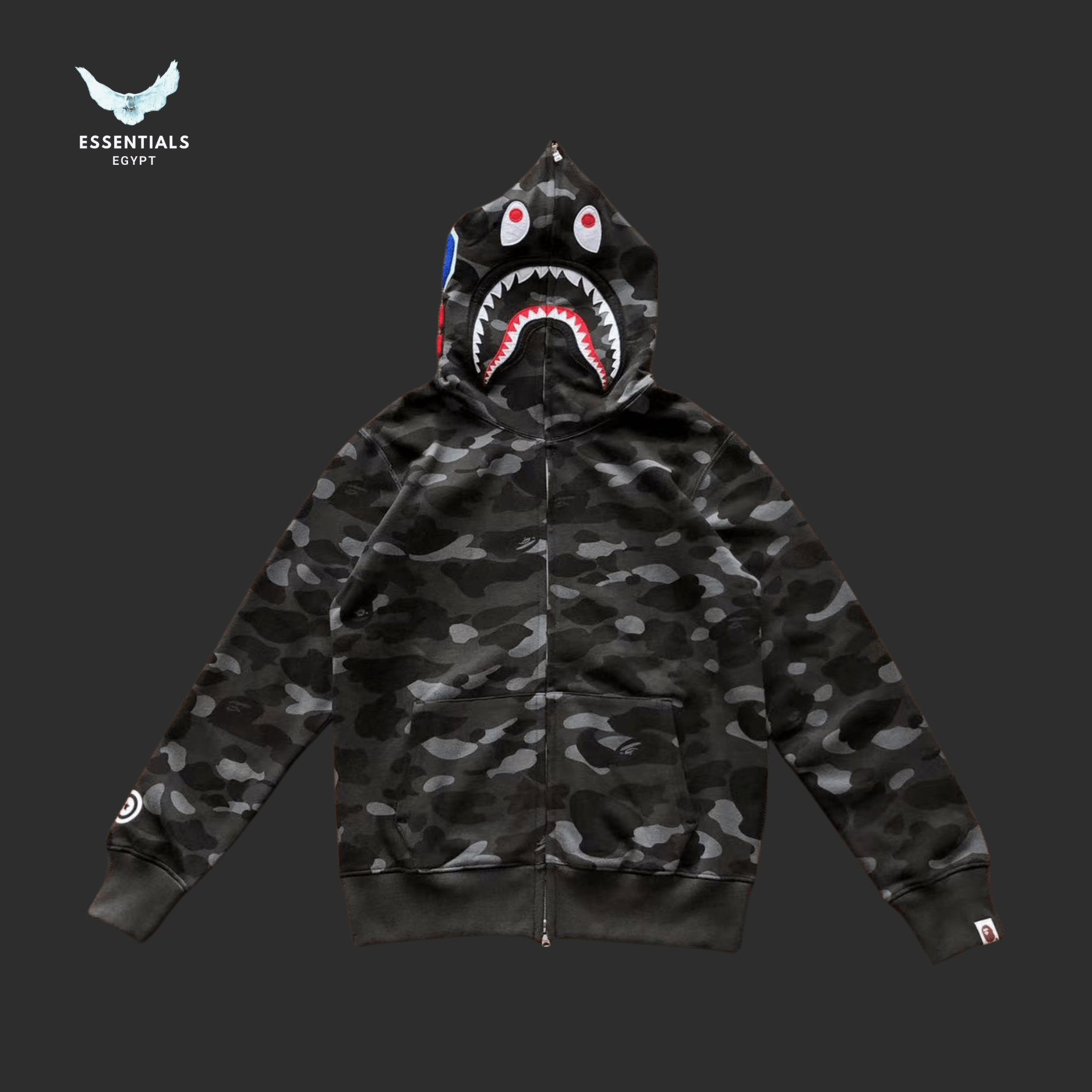 BAPE Full Camo Hoodie – Mixed Colors - ESSENTIALS EGYPT