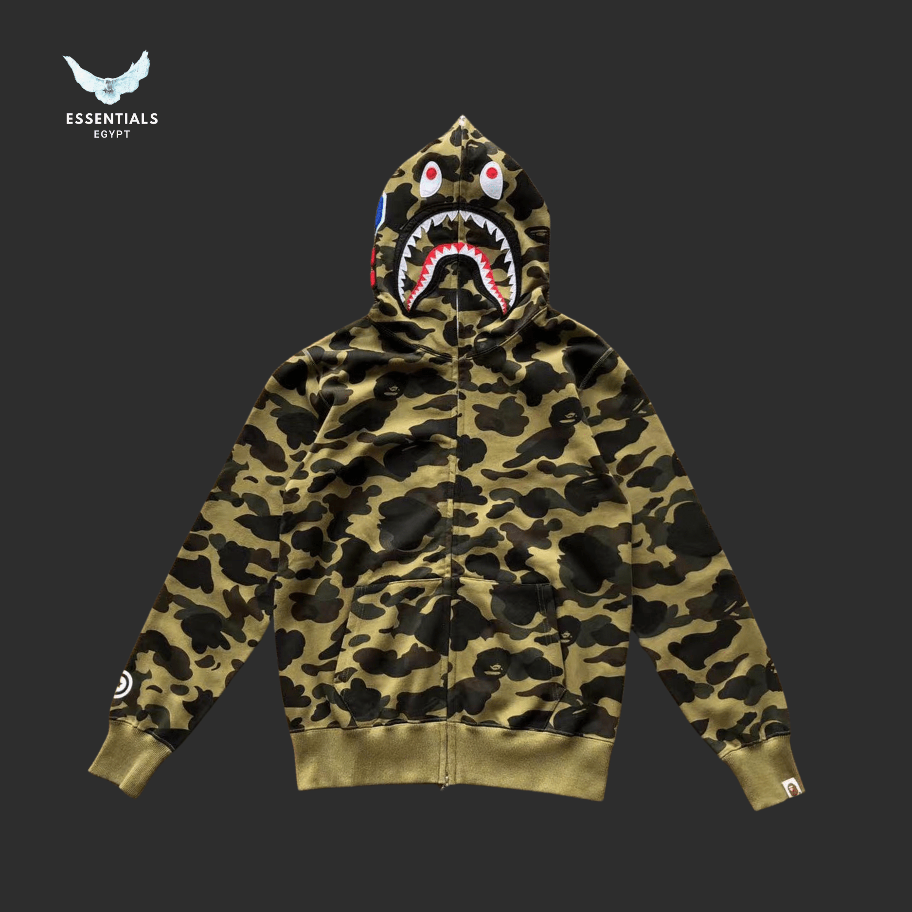 BAPE Full Camo Hoodie – Mixed Colors - ESSENTIALS EGYPT
