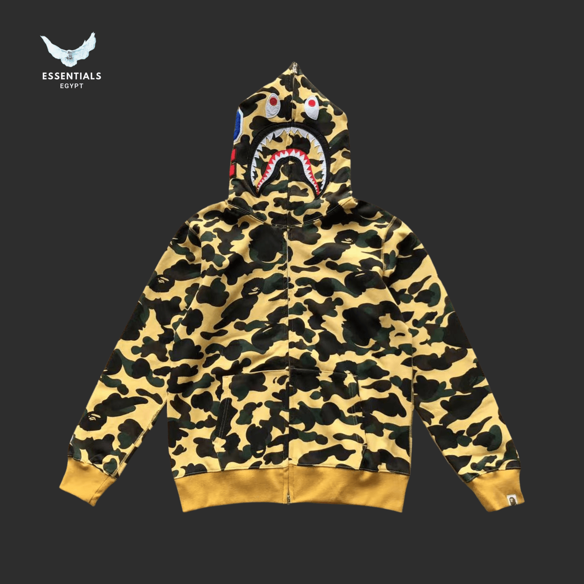 BAPE Full Camo Hoodie – Mixed Colors - ESSENTIALS EGYPT