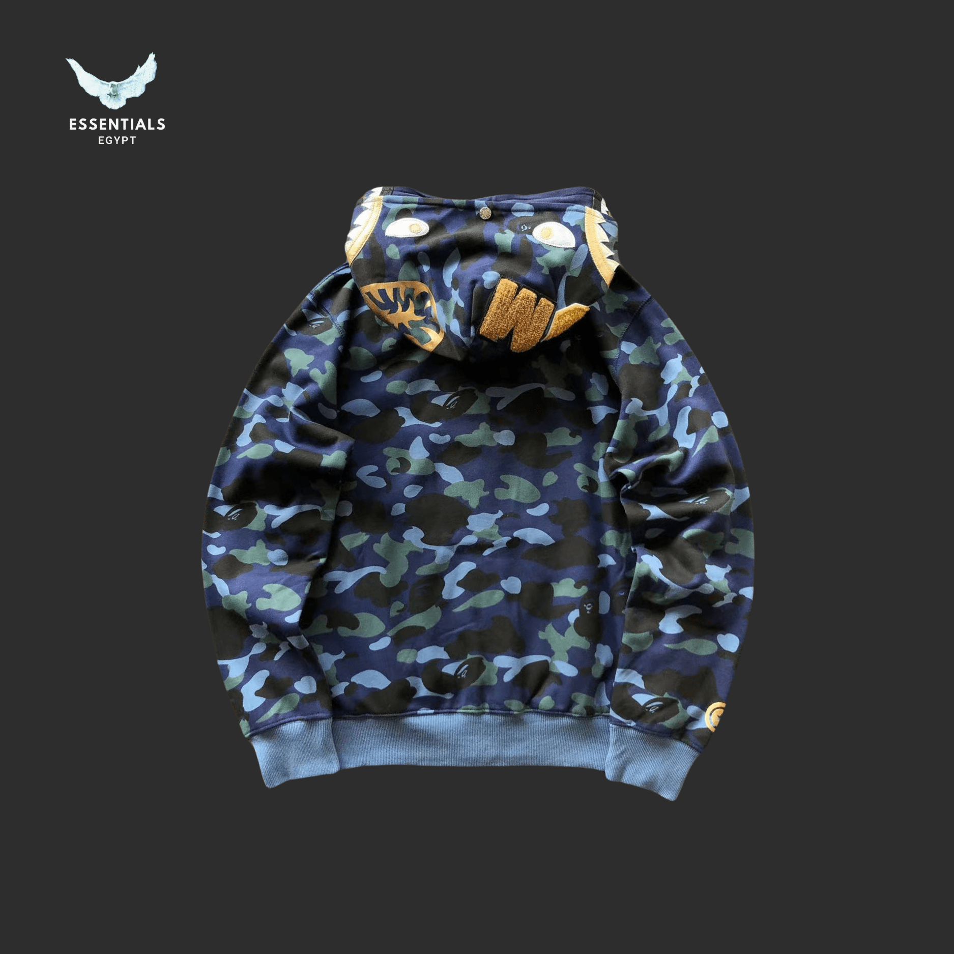 BAPE Shark Camo Hoodie – Mixed Colors - ESSENTIALS EGYPT