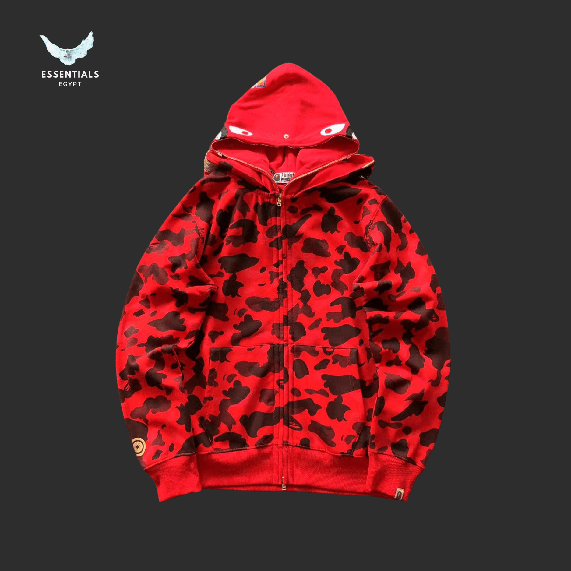BAPE Shark Camo Hoodie – Mixed Colors - ESSENTIALS EGYPT