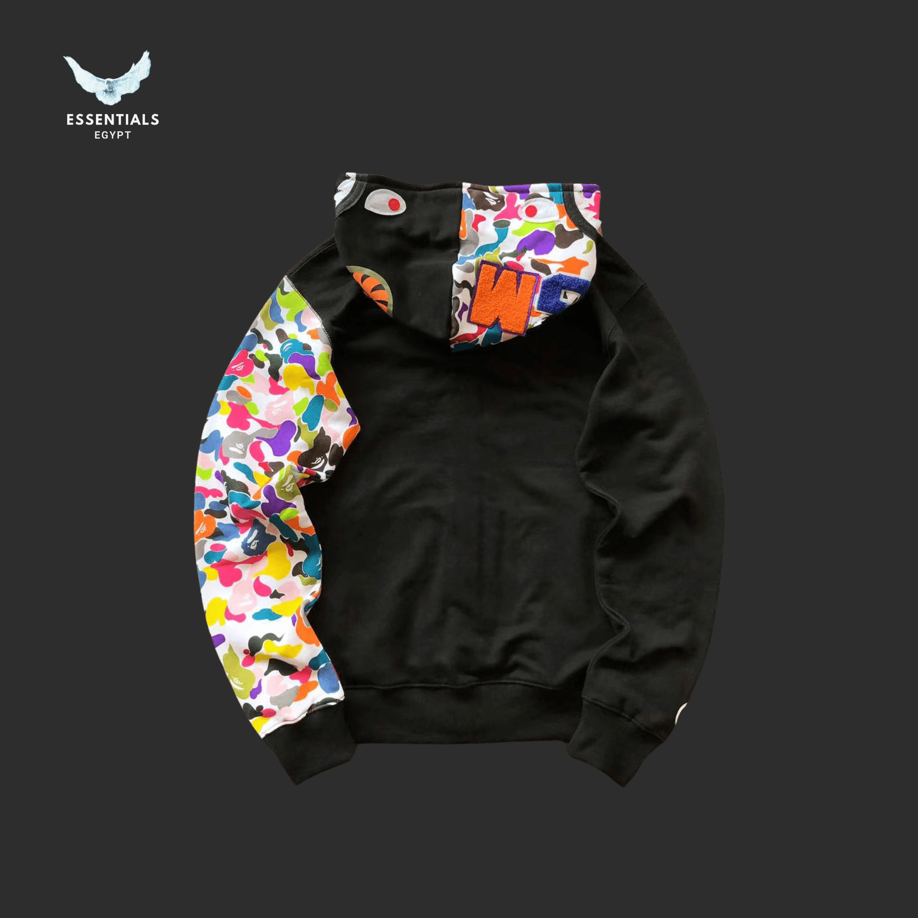 BAPE Color Splash Hoodie – Logo Panel - ESSENTIALS EGYPT