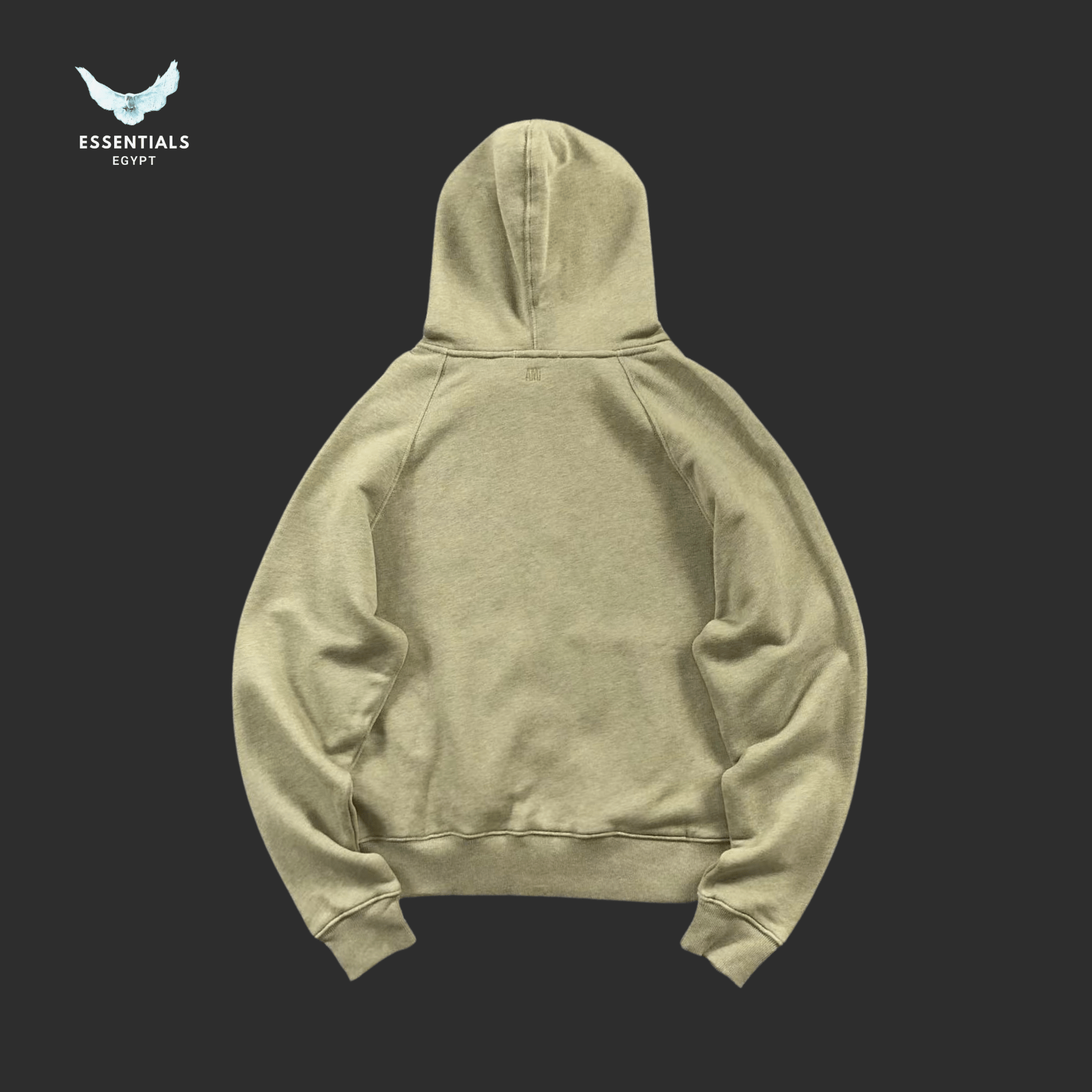 AMI Paris Hoodie – Washed Zip - Up with Heart Logo - ESSENTIALS EGYPT