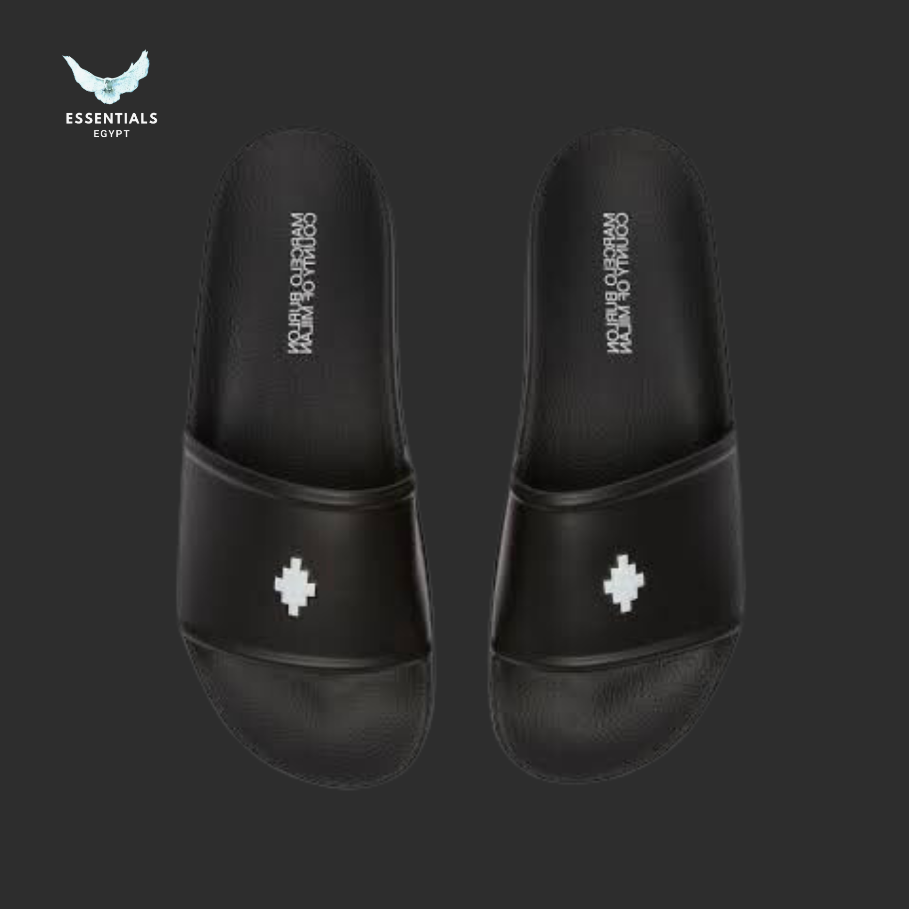 Marcelo Burlon Slides – County Cross All Black - ESSENTIALS EGYPT