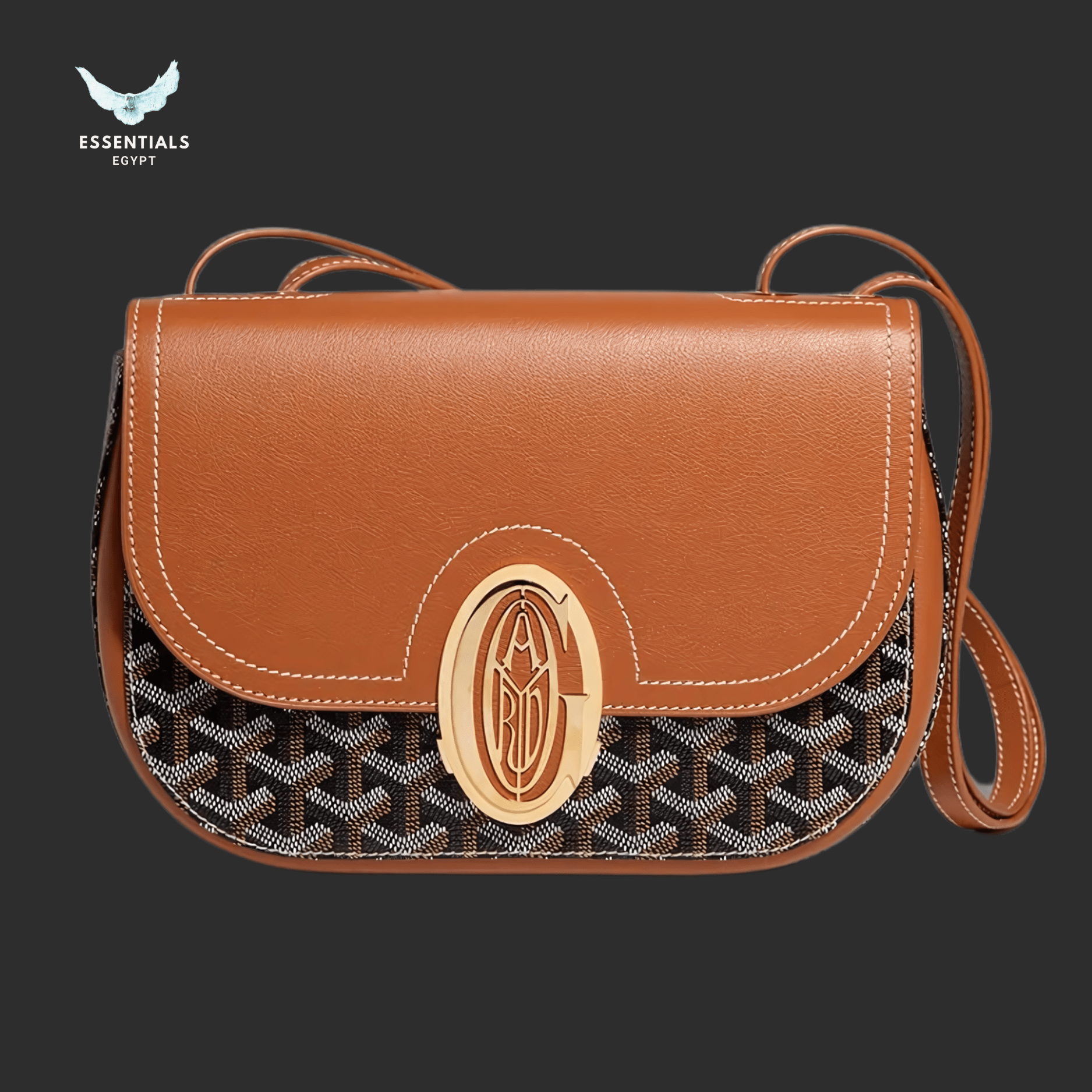 Goyard Saint Louis PM Tote – Black & Tan - ESSENTIALS EGYPT