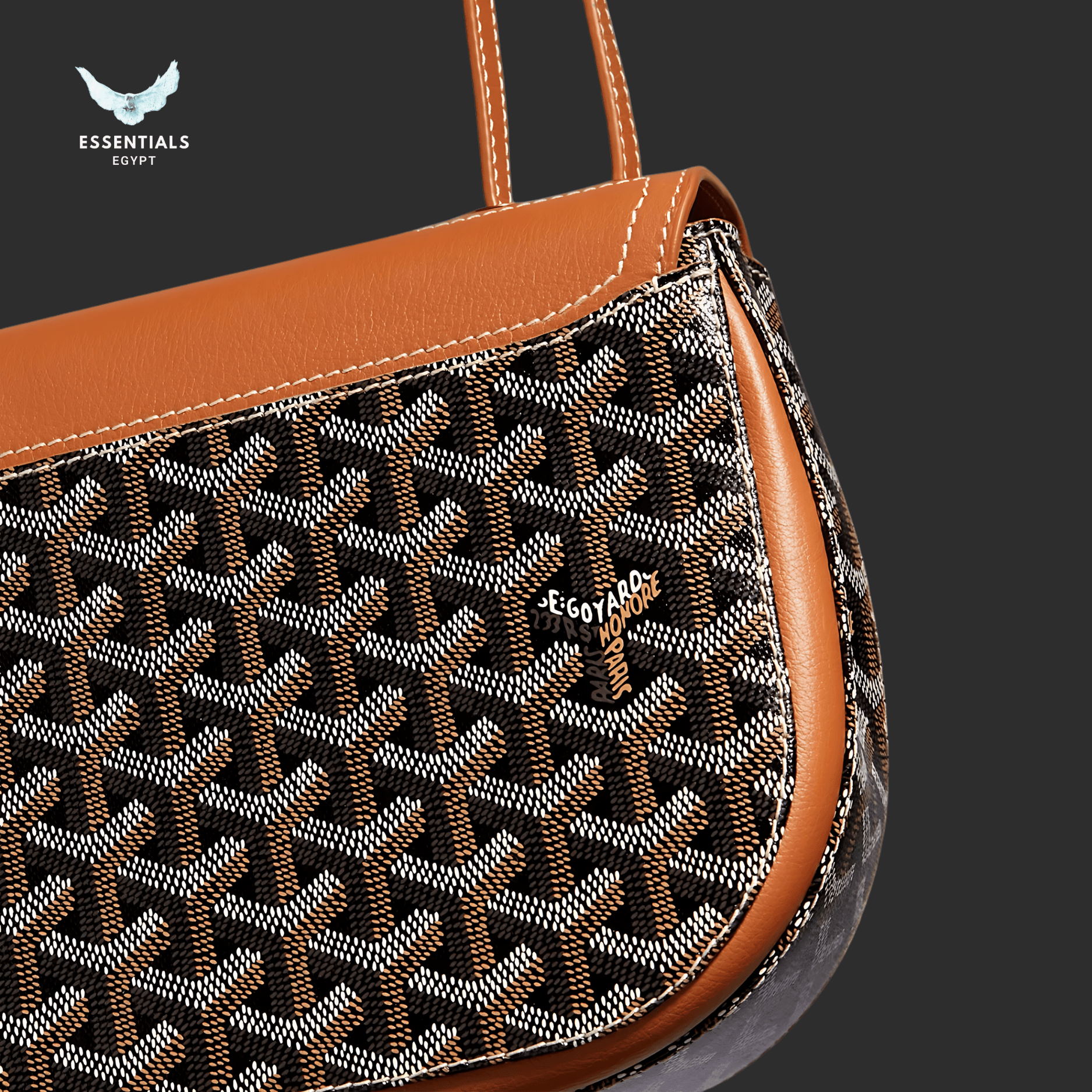 Goyard Saint Louis PM Tote – Black & Tan - ESSENTIALS EGYPT