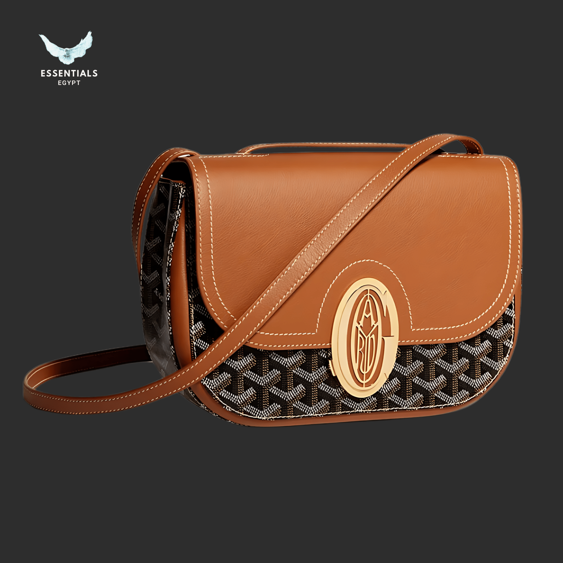 Goyard Saint Louis PM Tote – Black & Tan - ESSENTIALS EGYPT