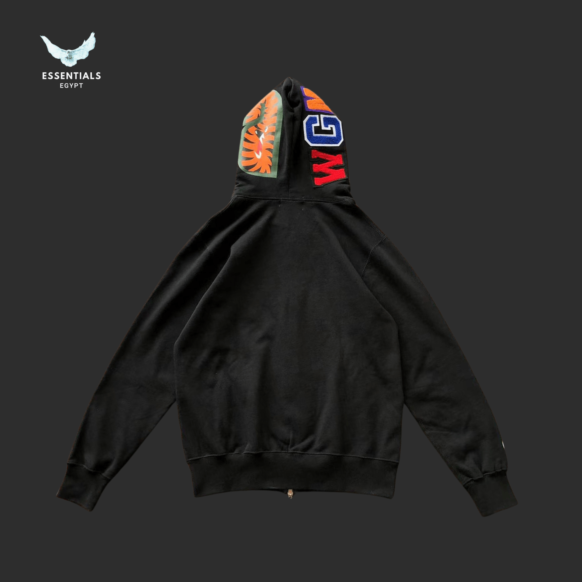 BAPE Shark Hoodie – Black & Grey - ESSENTIALS EGYPT
