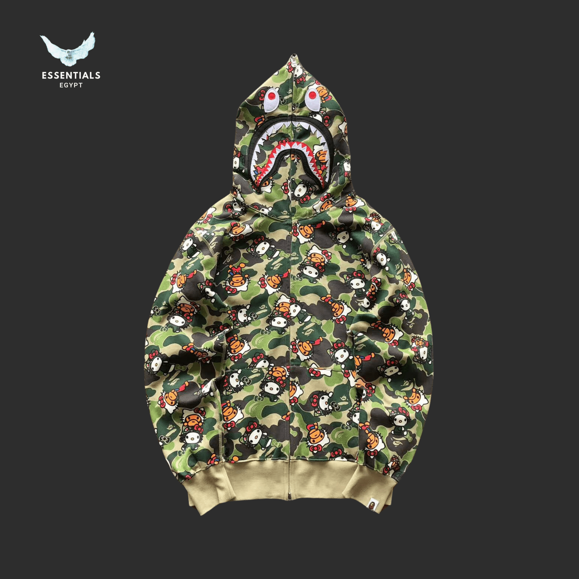 BAPE Shark Hoodie – Camo Duo - ESSENTIALS EGYPT
