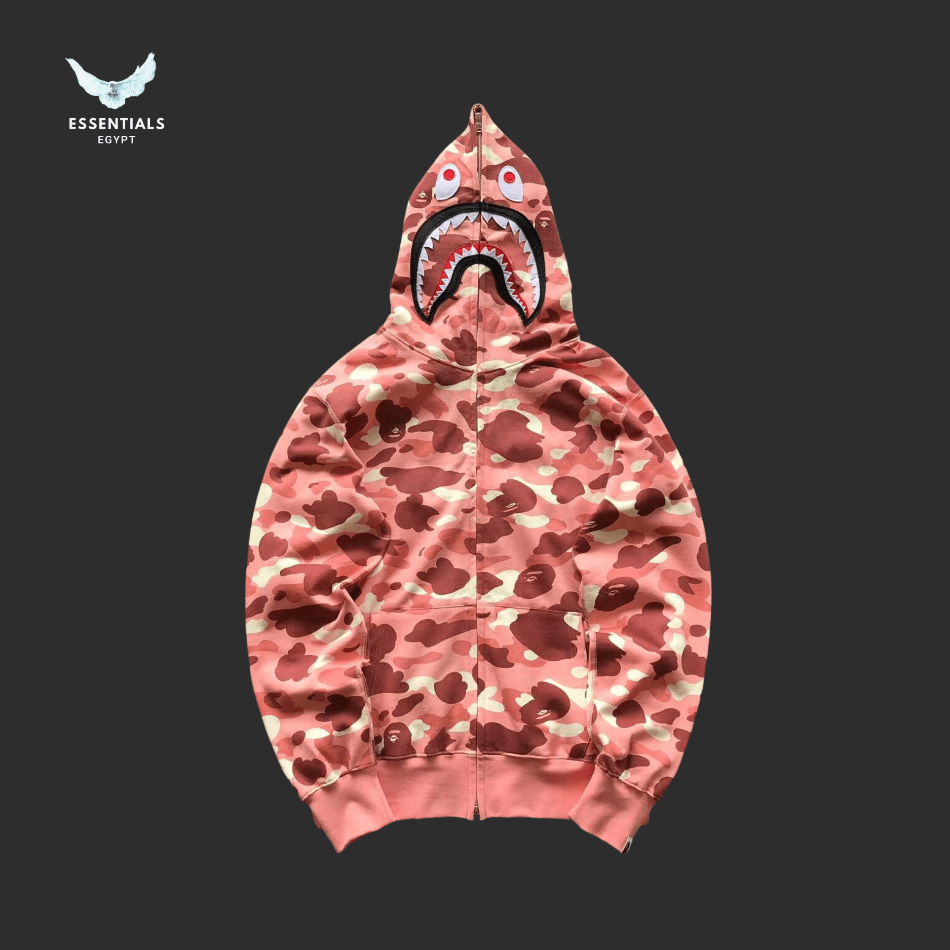BAPE Shark Hoodie – Rose Camo - ESSENTIALS EGYPT