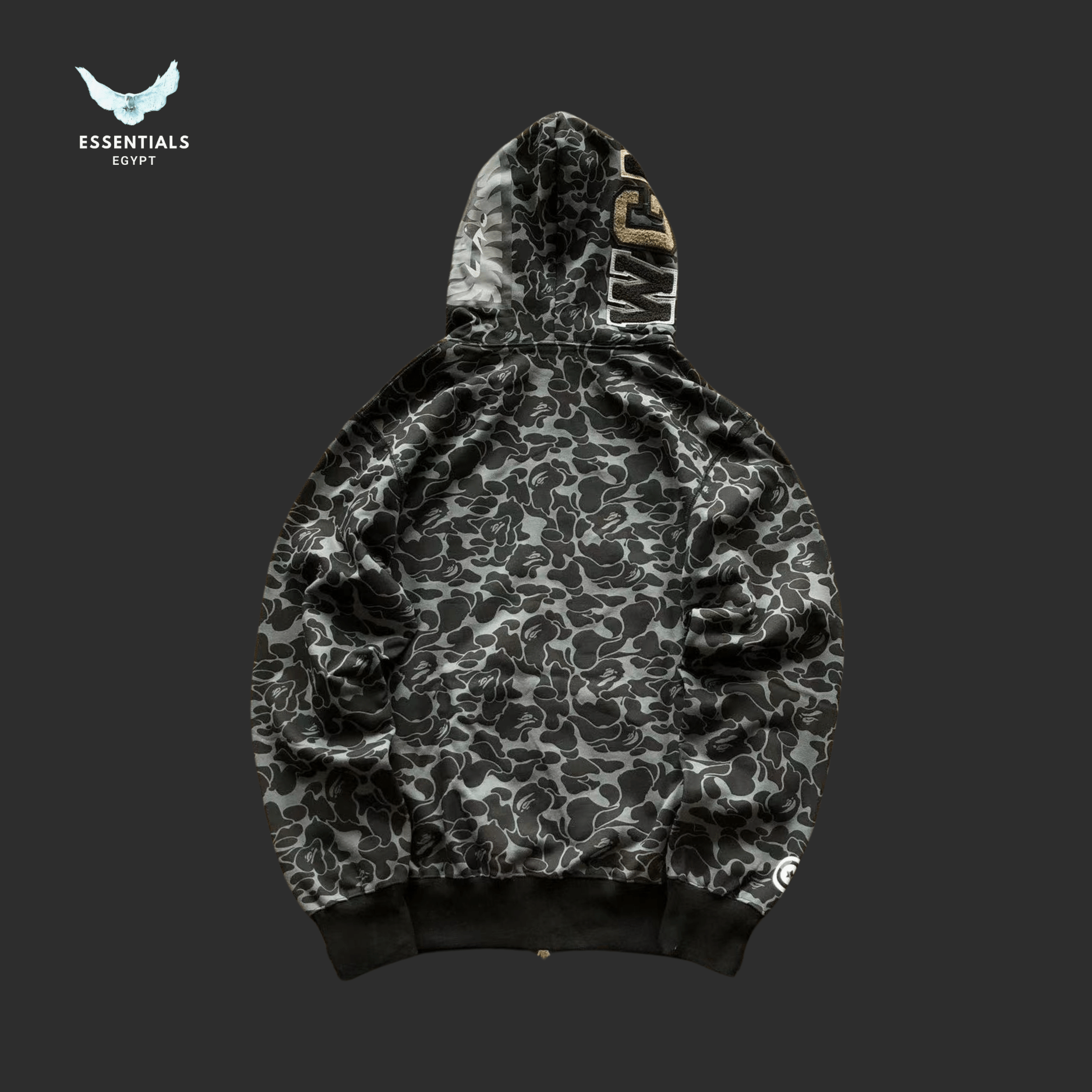 BAPE Shark Hoodie – Star Print Black Camo - ESSENTIALS EGYPT