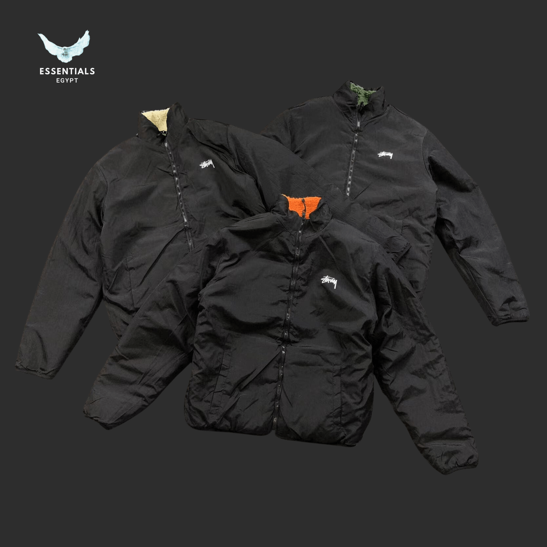 Stüssy 8 - Ball Fleece Jacket – Multi - ESSENTIALS EGYPT