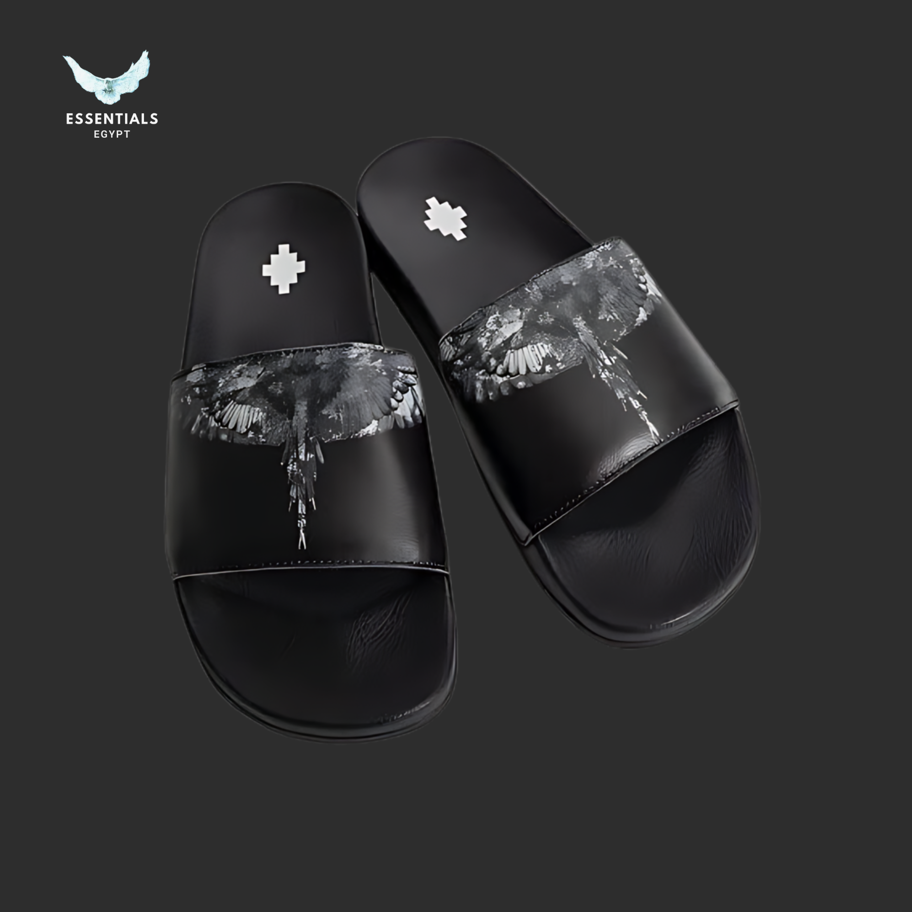 Marcelo Burlon Slides – Shadow Cross Grey Fade - ESSENTIALS EGYPT