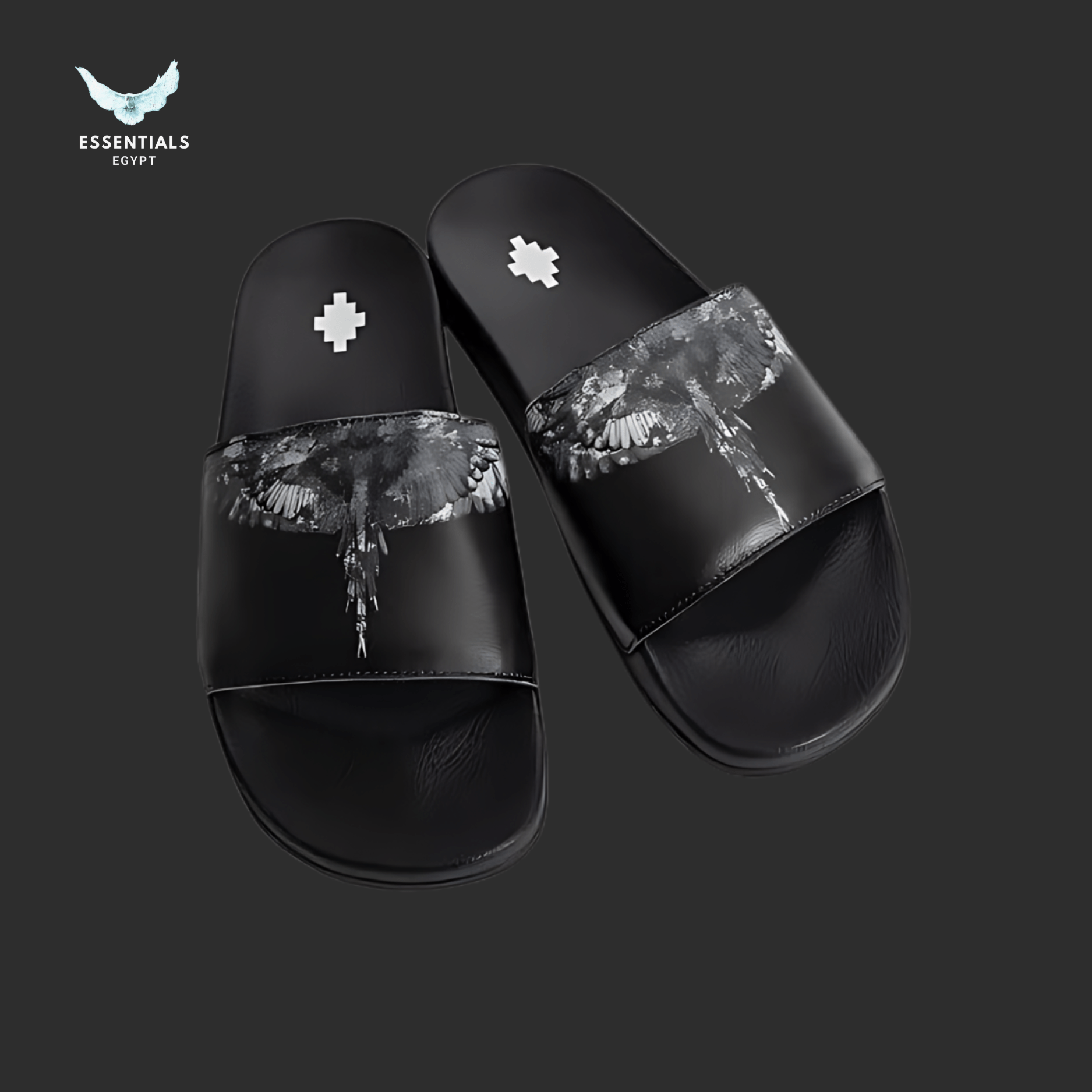 Marcelo Burlon Slides – Shadow Cross Grey Fade - ESSENTIALS EGYPT