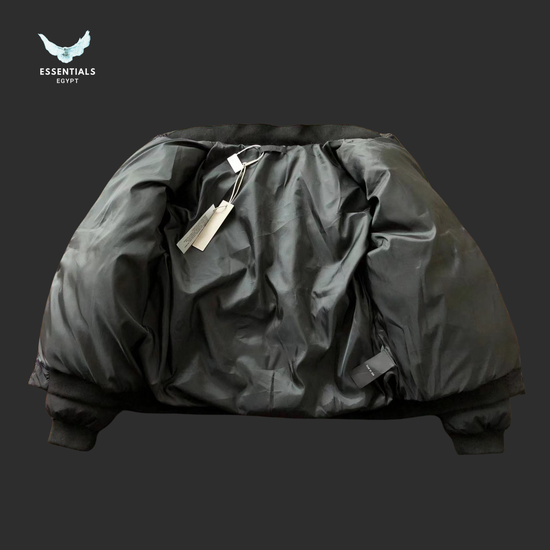 Essentials Fear of God Puffer Jacket – Black