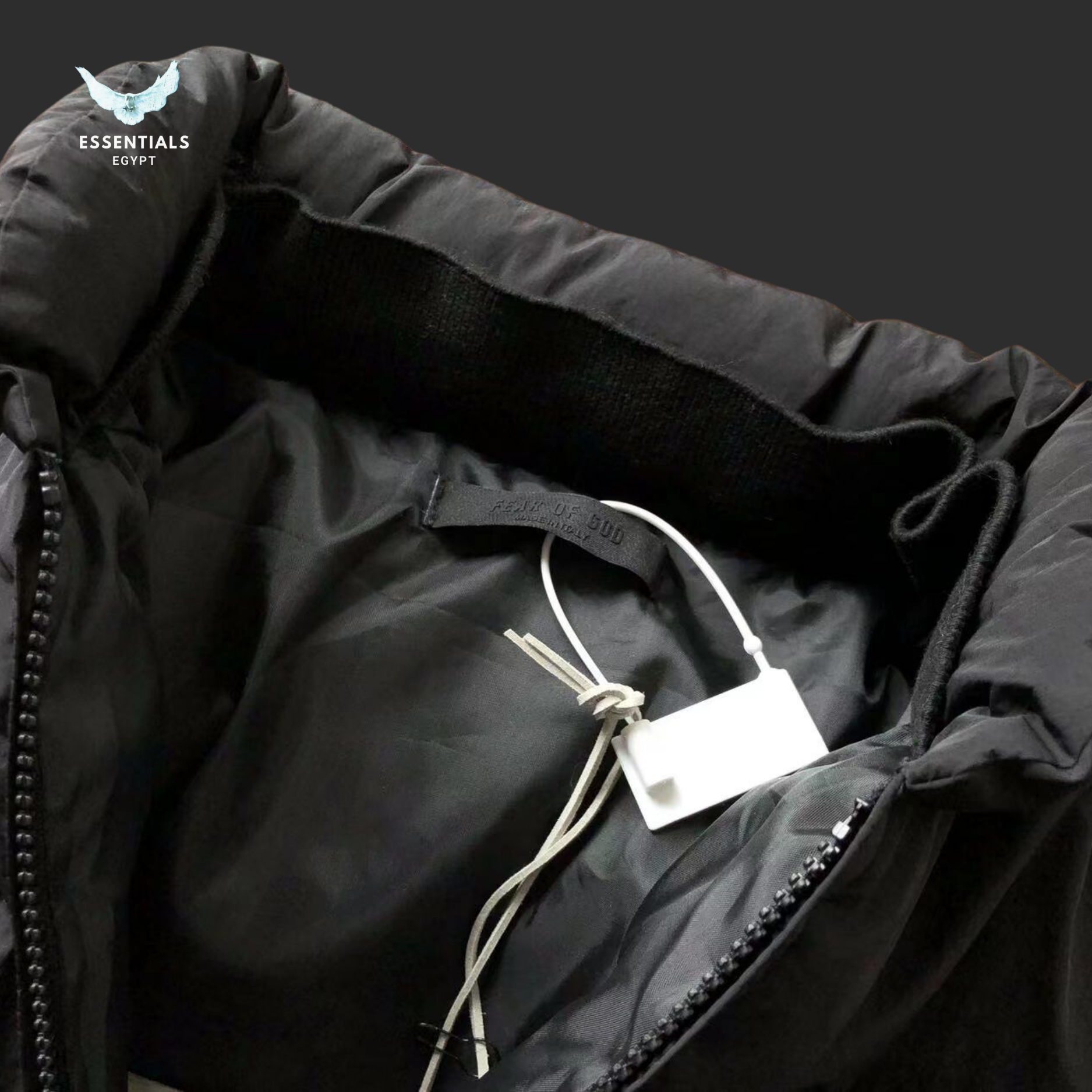 Essentials Fear of God Puffer Jacket – Black