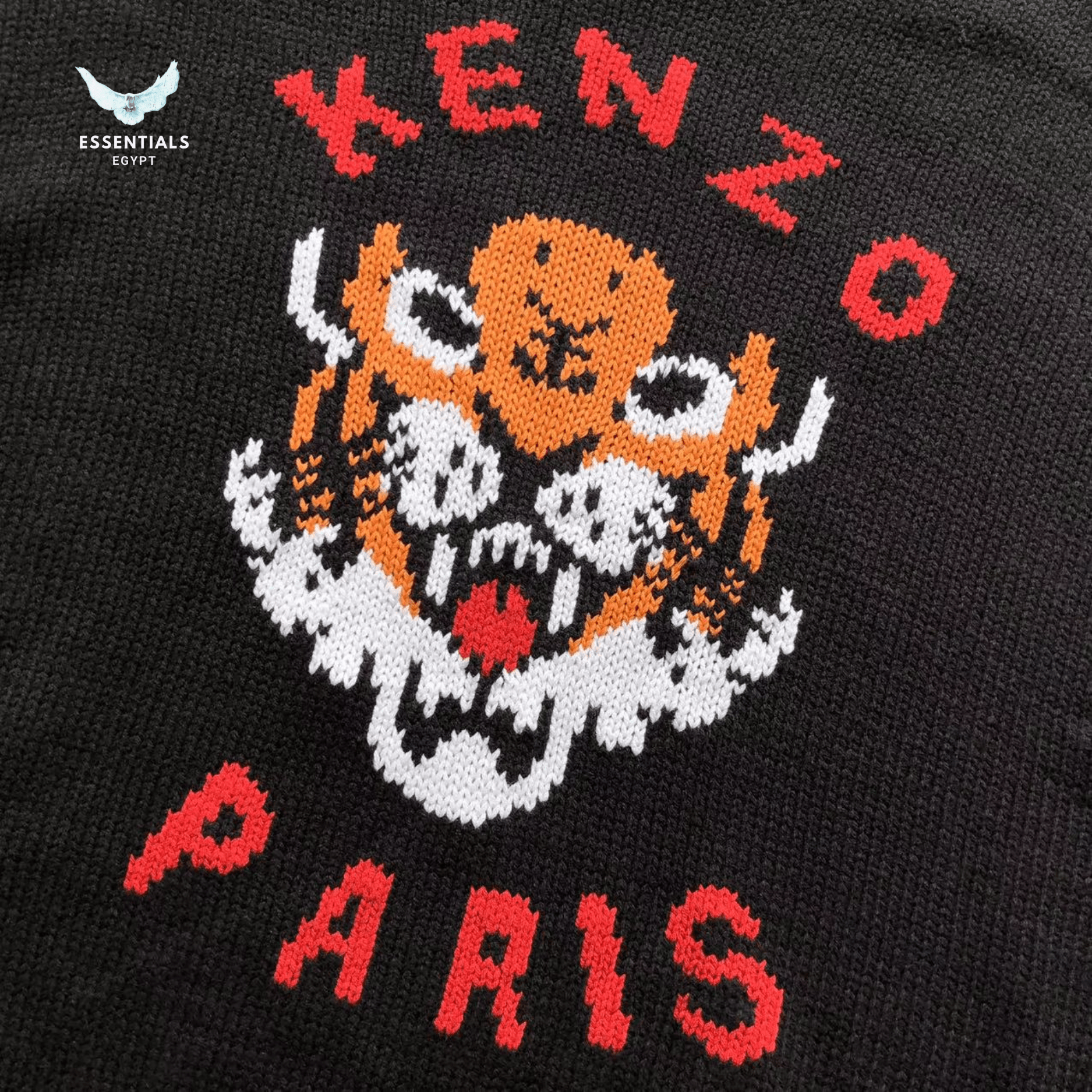 Kenzo Vintage Tiger Sweater – Red Logo - ESSENTIALS EGYPT