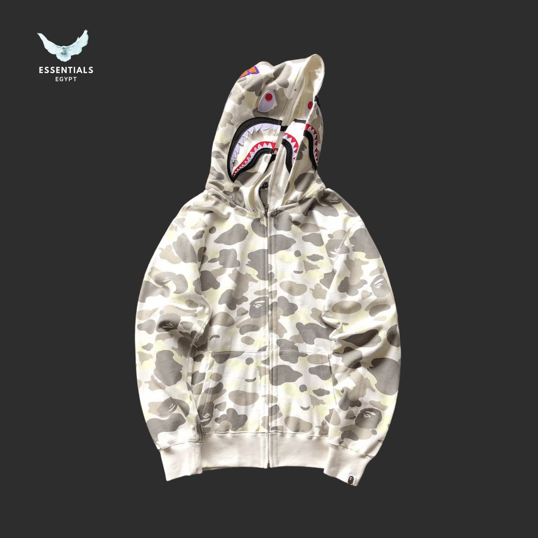 BAPE Shark Hoodie – Desert & Urban Camo - ESSENTIALS EGYPT