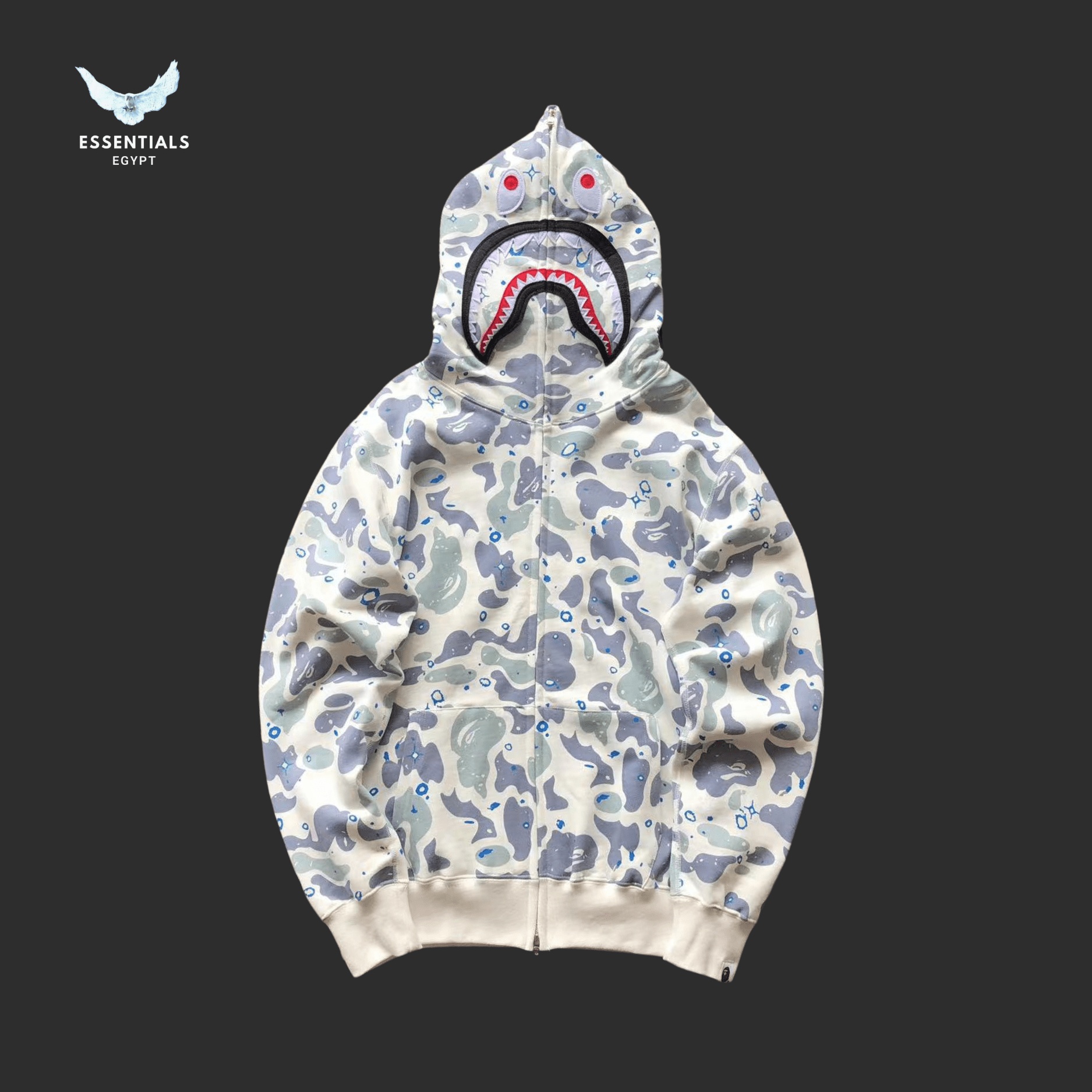 BAPE Shark Hoodie – Galaxy & Ice Camo - ESSENTIALS EGYPT