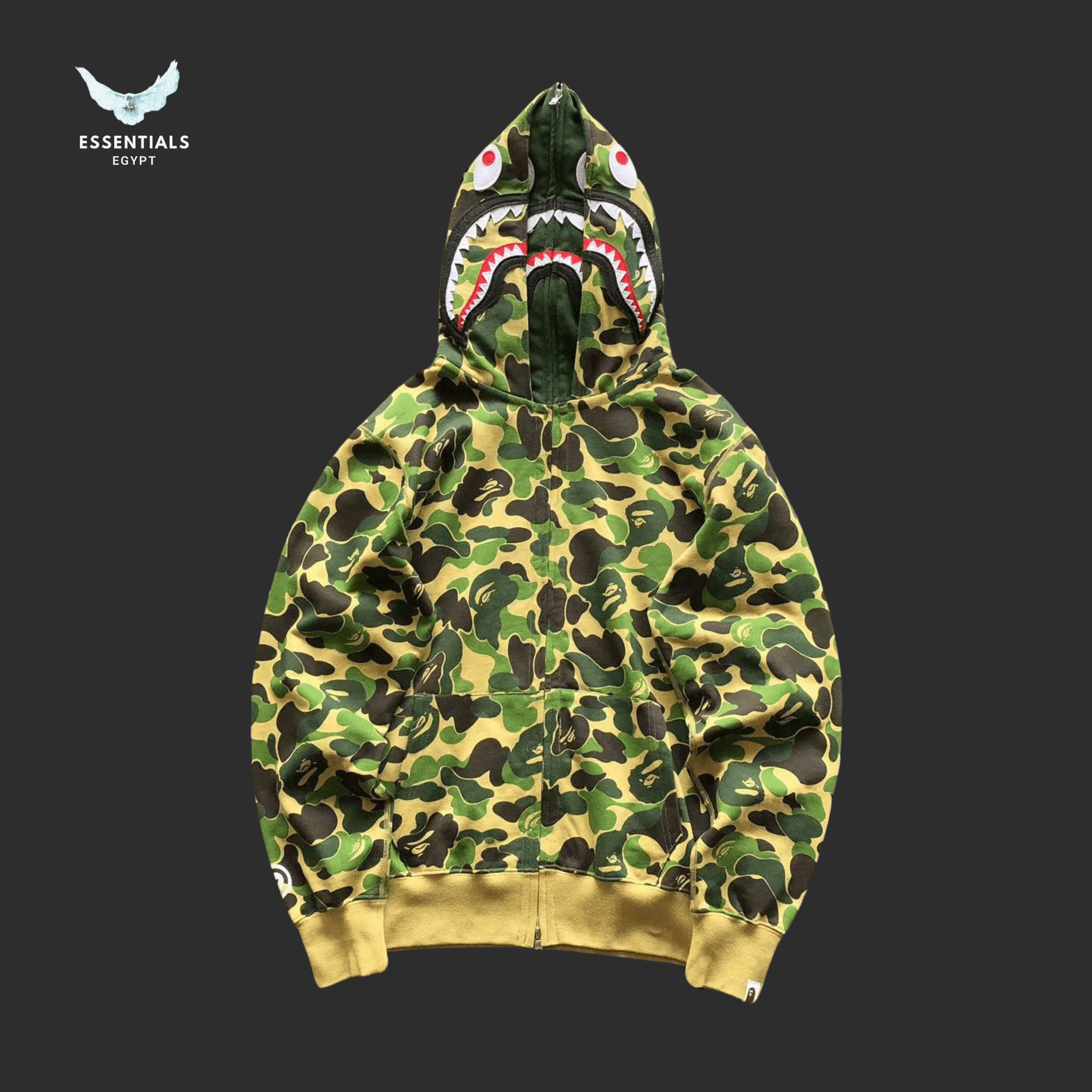BAPE Shark Hoodie – Triple Camo - ESSENTIALS EGYPT