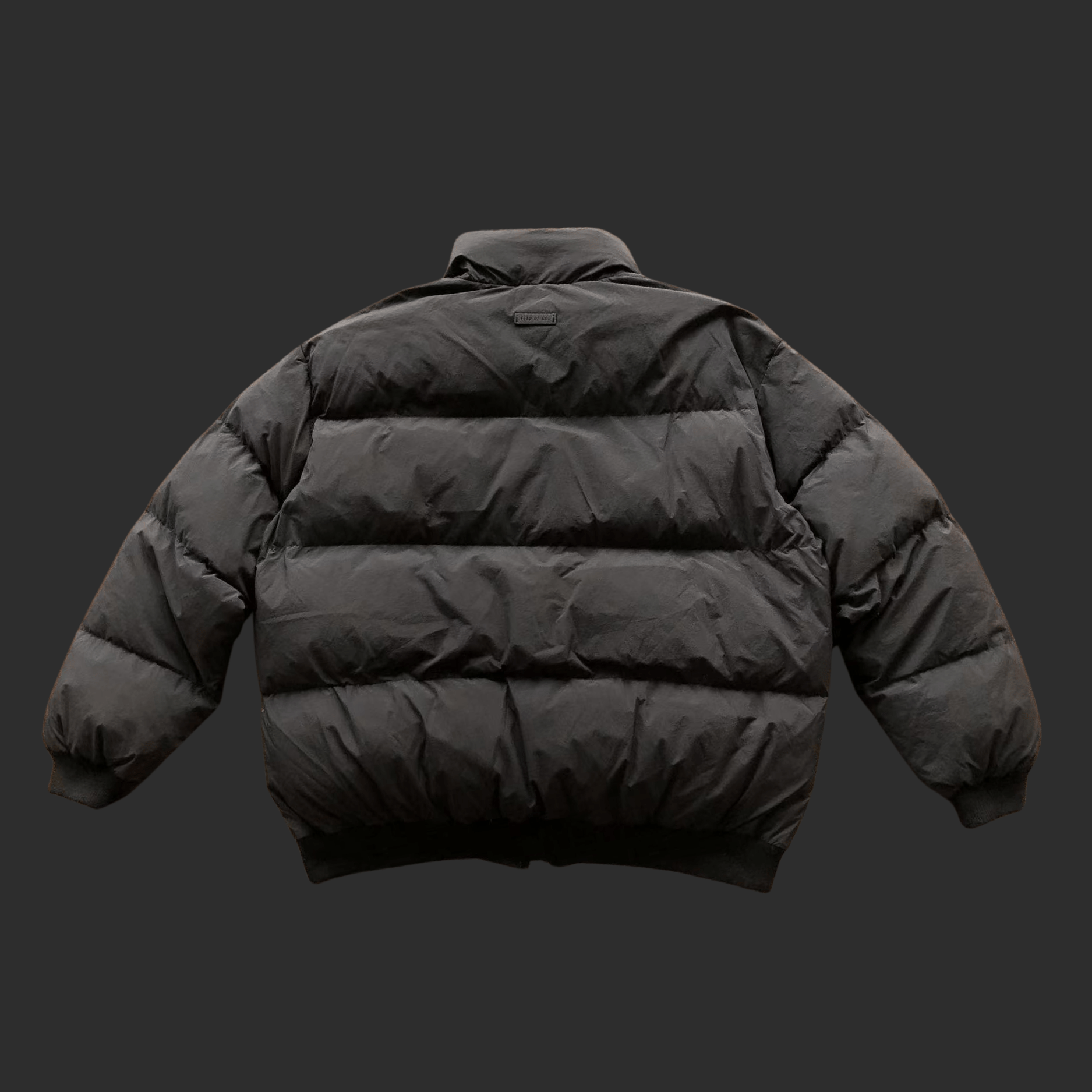 Essentials Puffer Jacket – Black Cotton - ESSENTIALS EGYPT