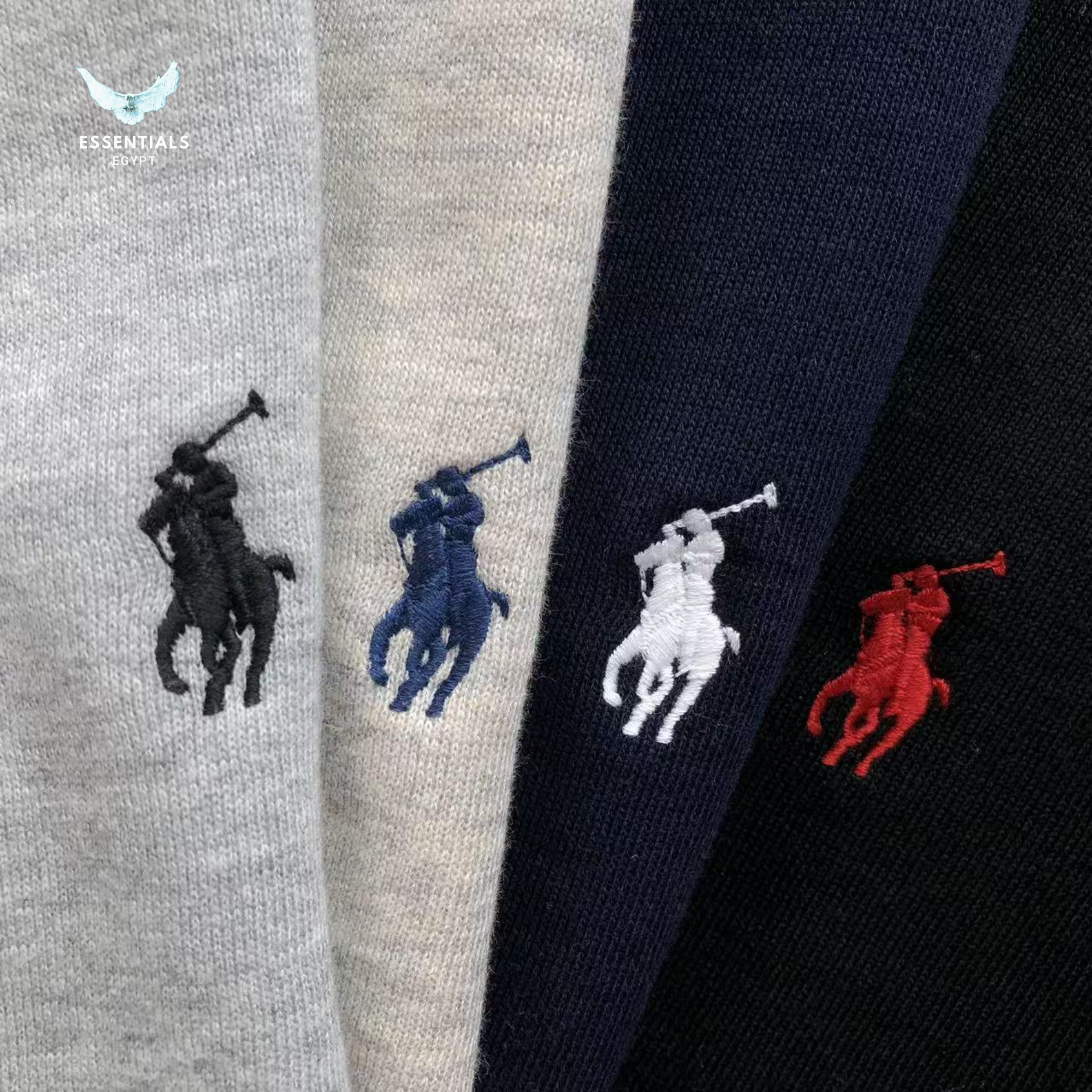 Ralph Lauren Zip Hoodie – Grey & Black