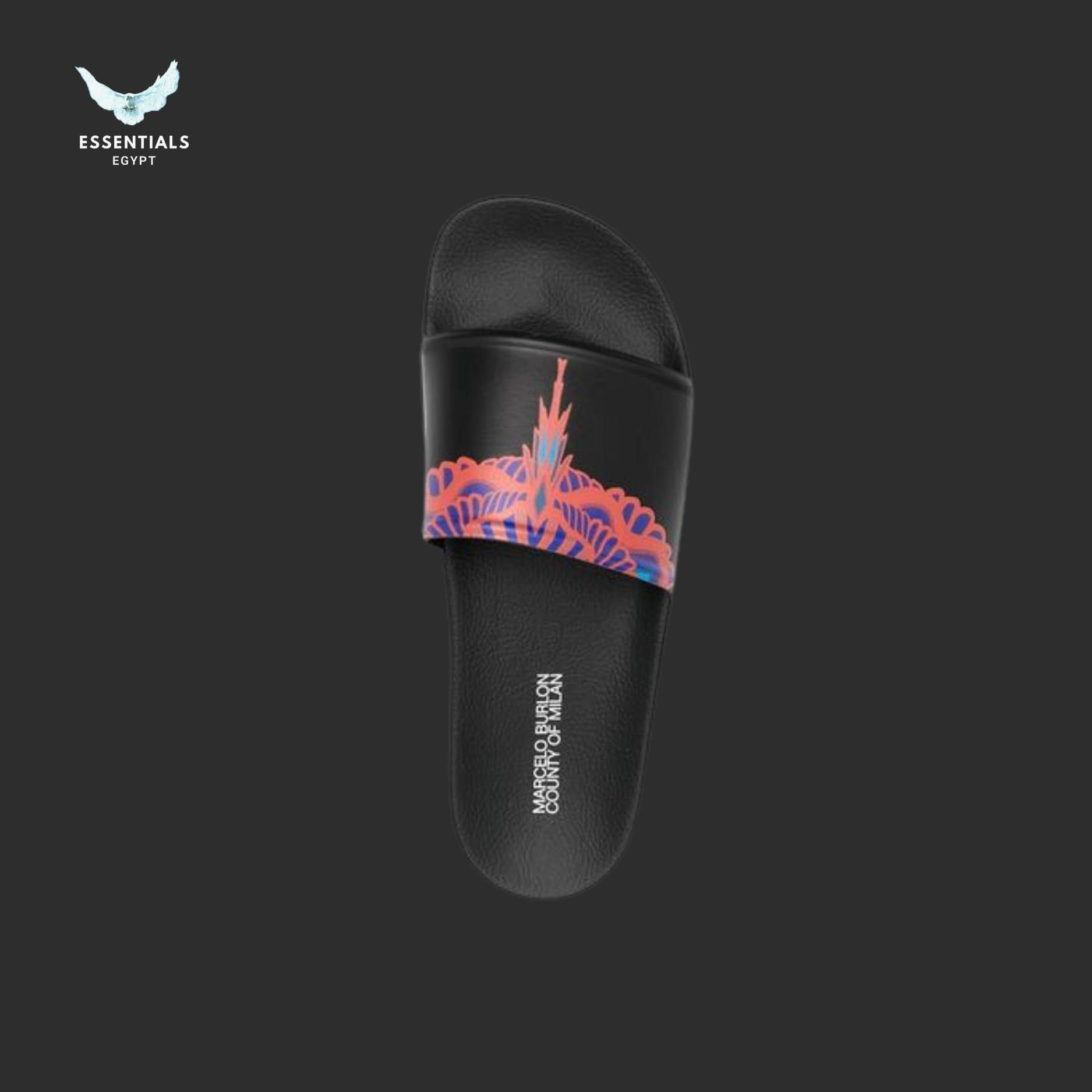 Marcelo Burlon Slides – Neon Pulse Wings - ESSENTIALS EGYPT